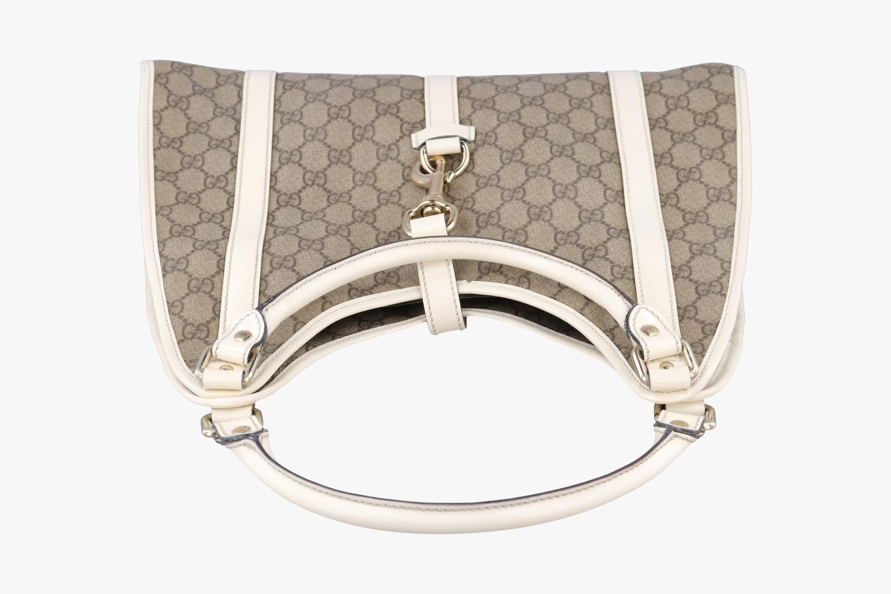 New Jackie PVC Coated Canvas x Leather Brown x White — view 5