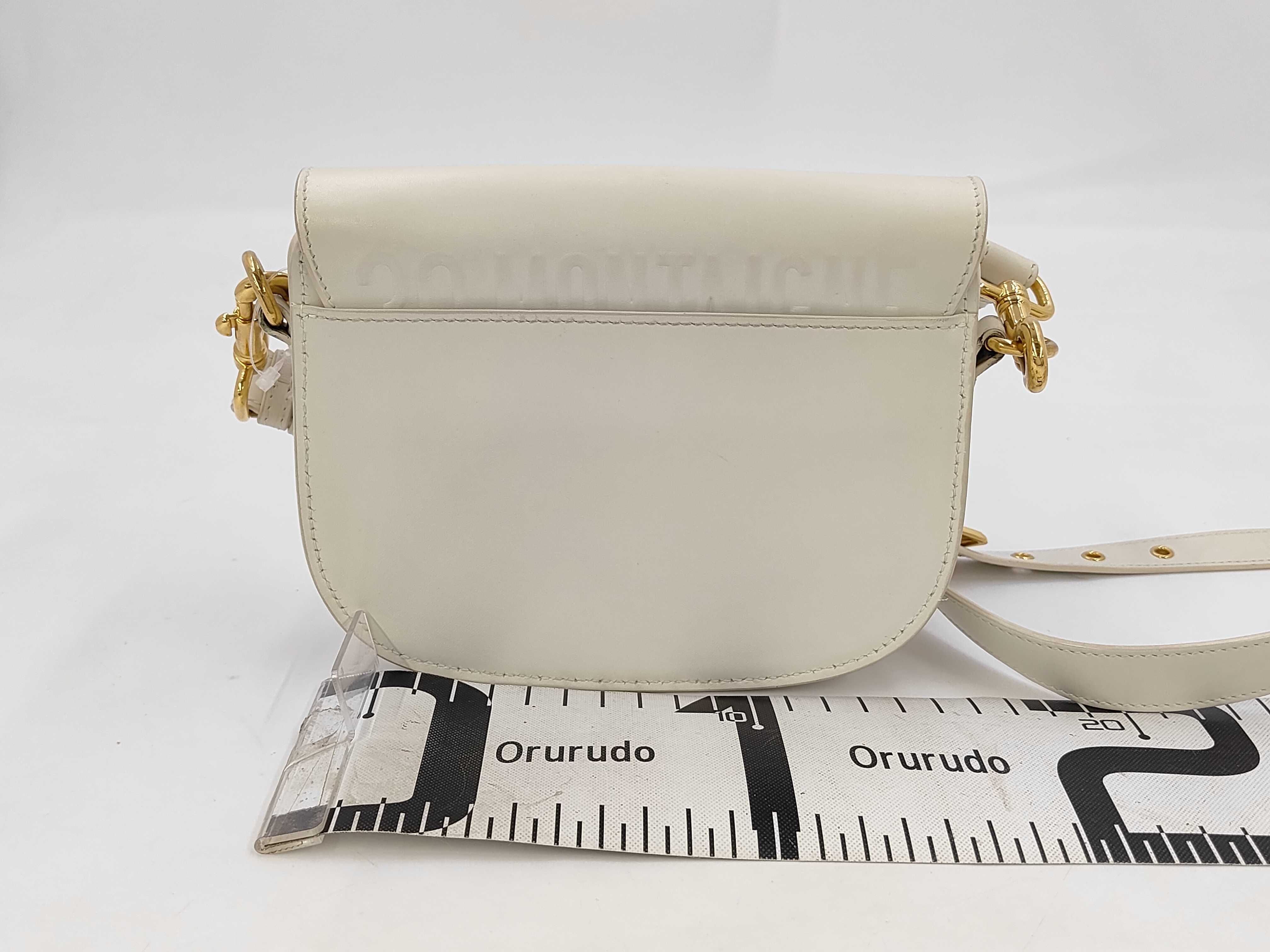 Bobby Leather Shoulder Bag, White — view 2