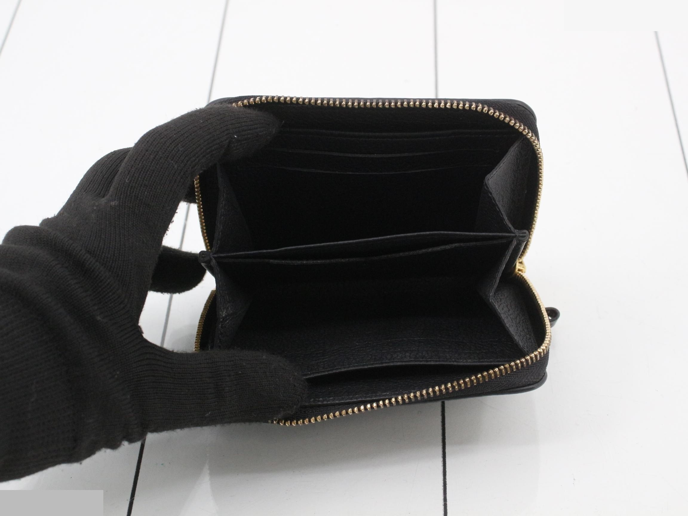Zippy Coin Purse, Noir, with Box — view 4