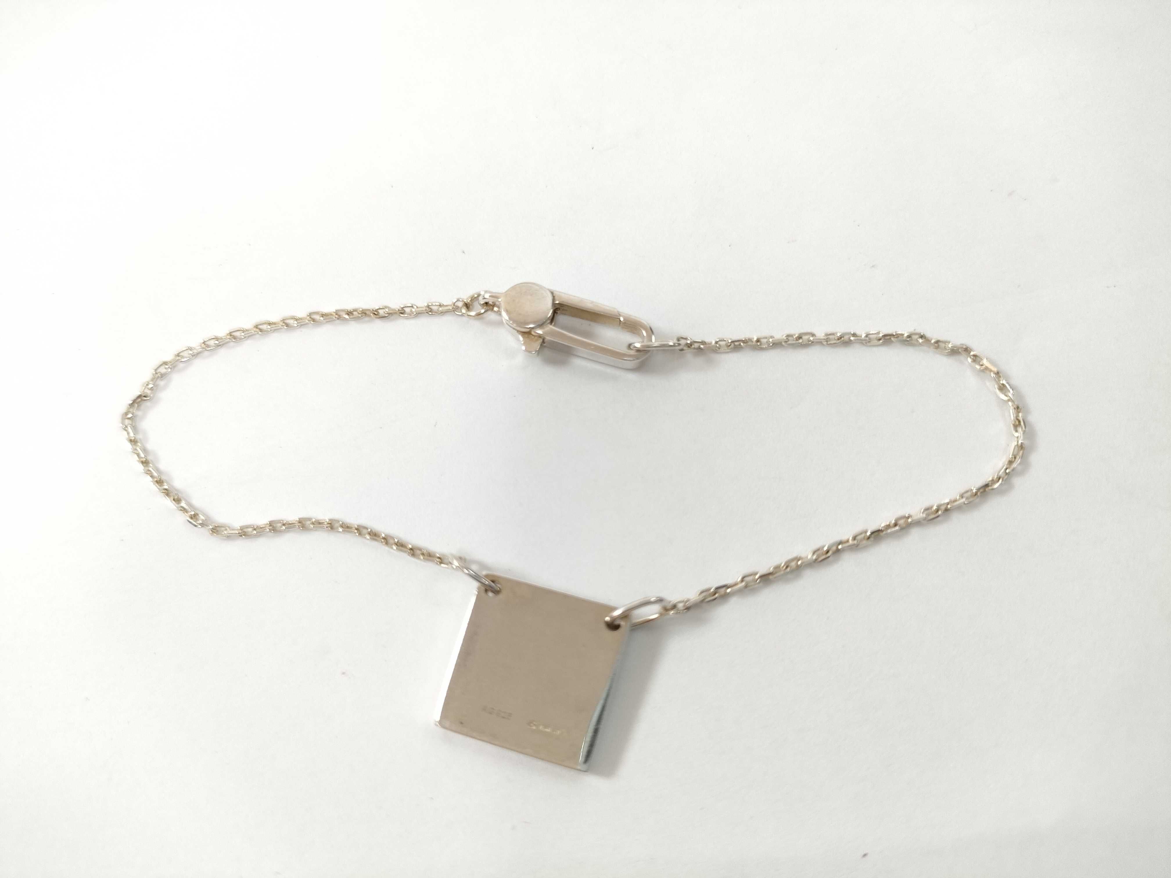 Square Plate Bracelet #19 AG925 5.5g Bracelet/Bangle — view 6