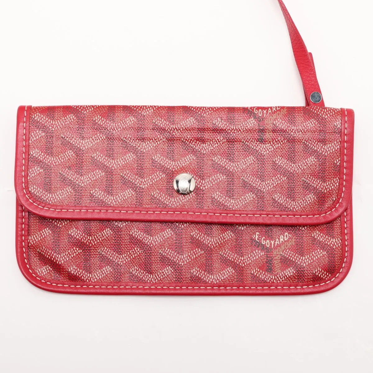 Saint Louis PM PVC x Leather Tote Bag, Red — view 10
