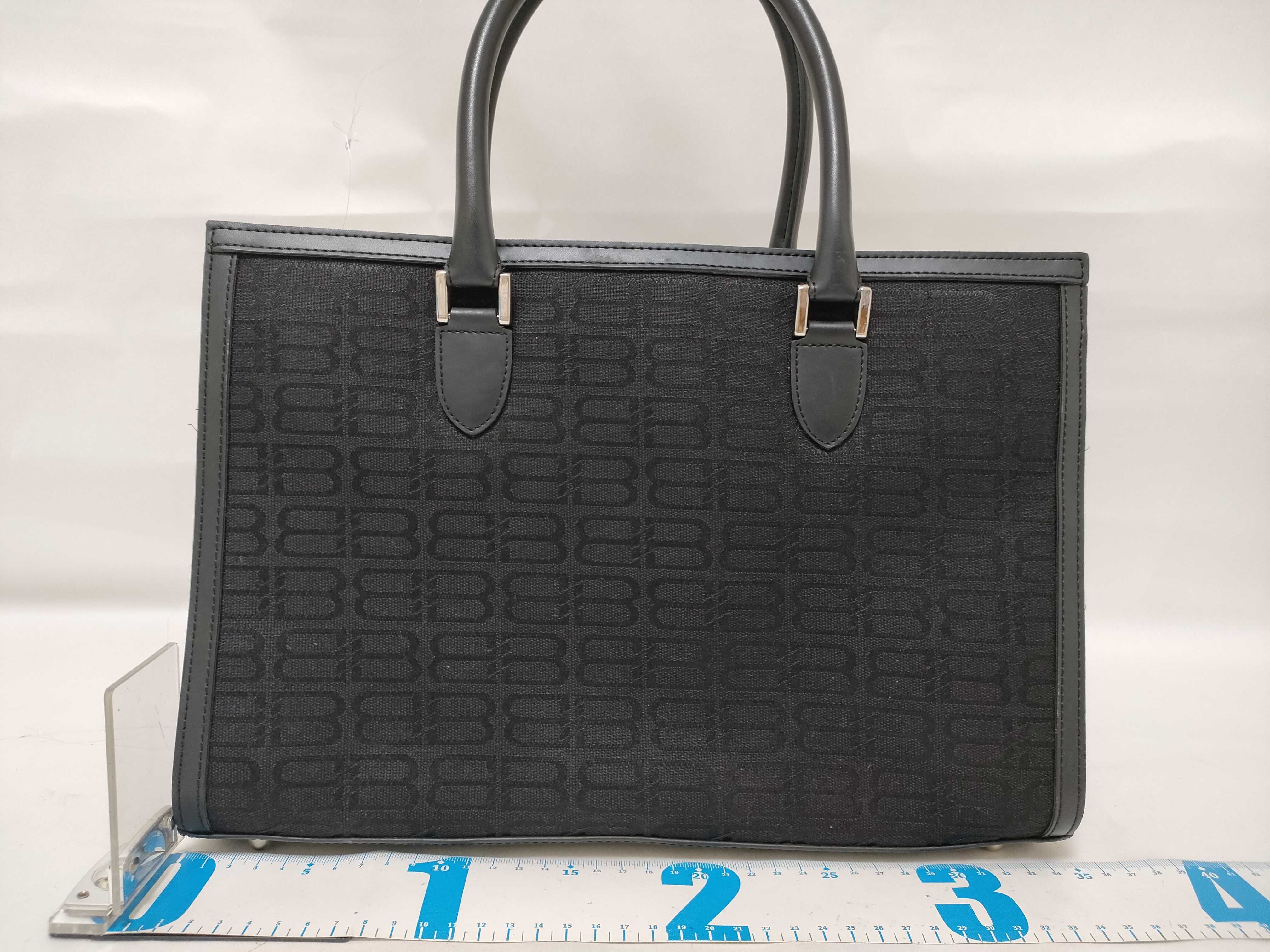 Tote Bag Leather Black Tote Bag — view 2