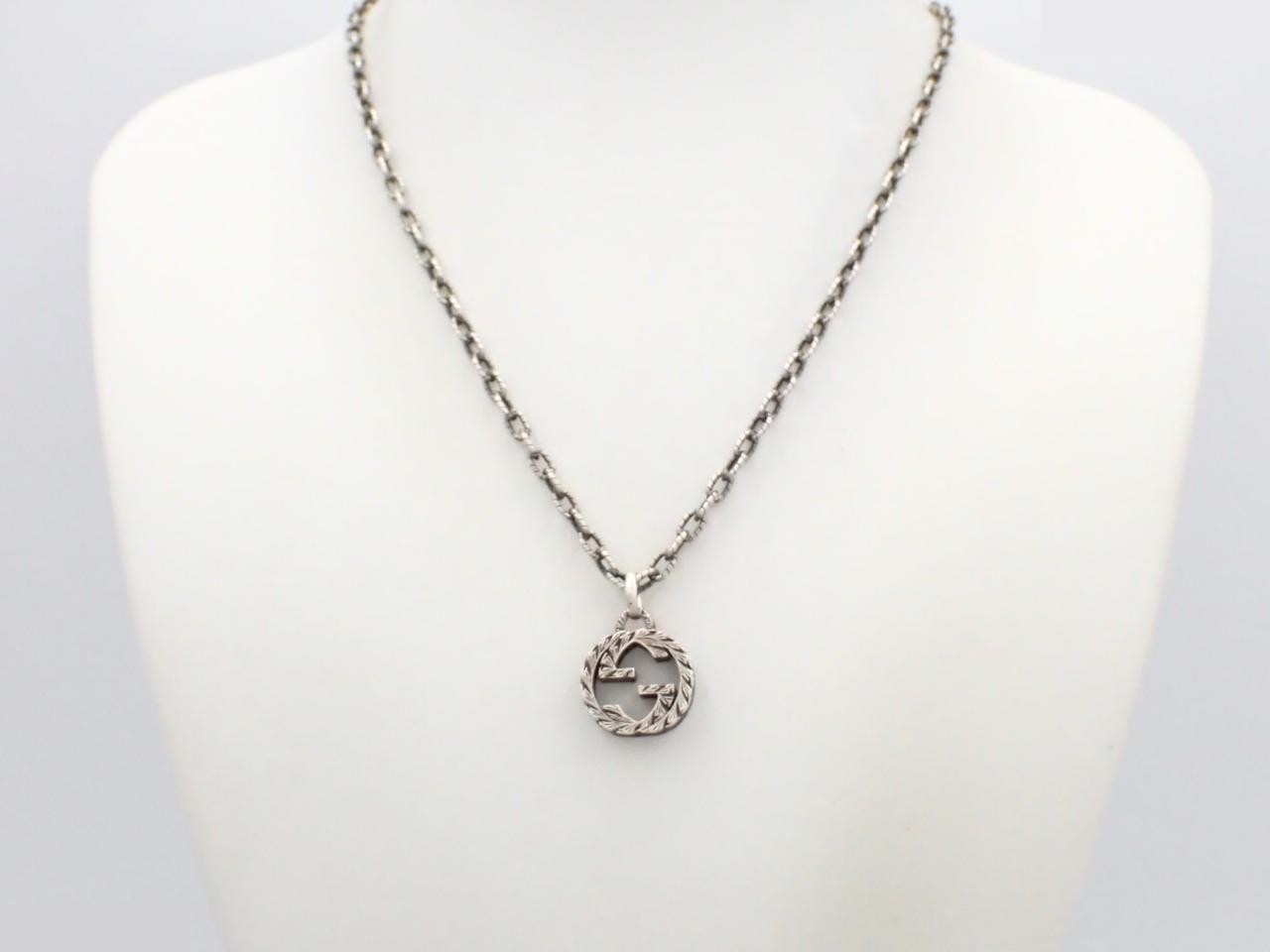 Interlocking Arabesque Necklace, Sterling Silver 925 / 17.6g — view 3