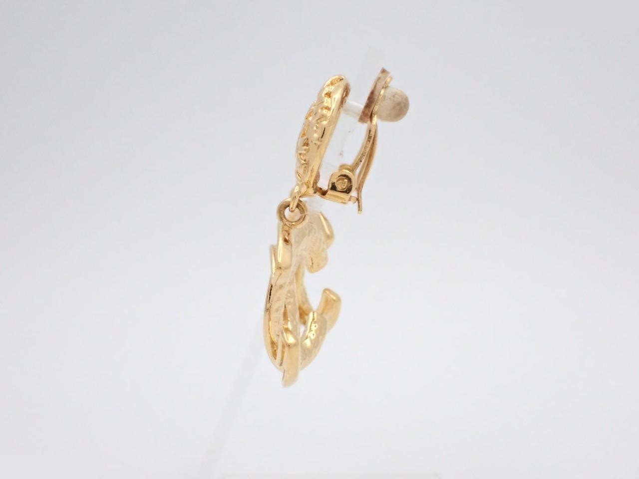 95P Coco Mark Logo Swing Earrings — view 3