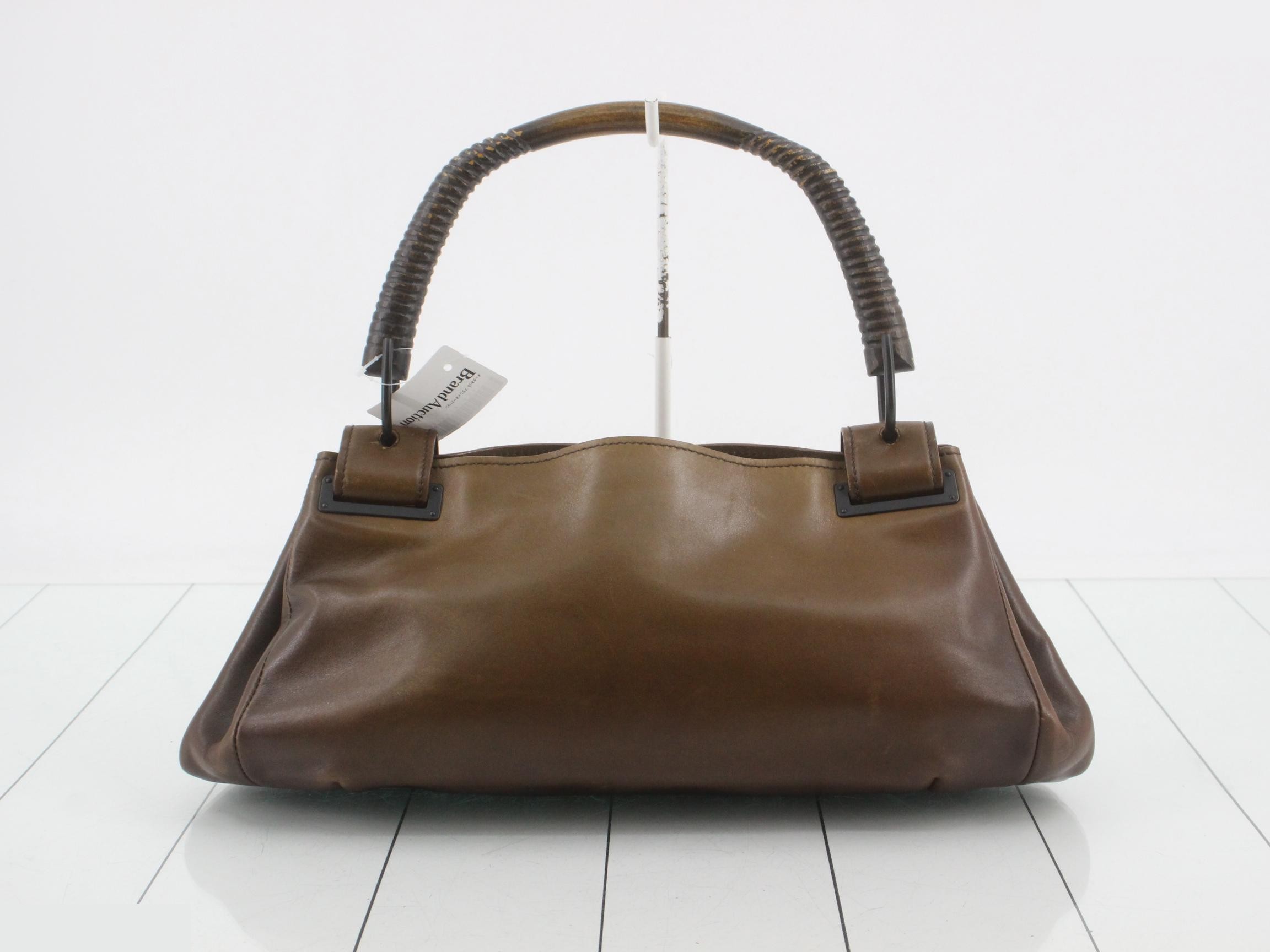 Wood handle handbag — view 2