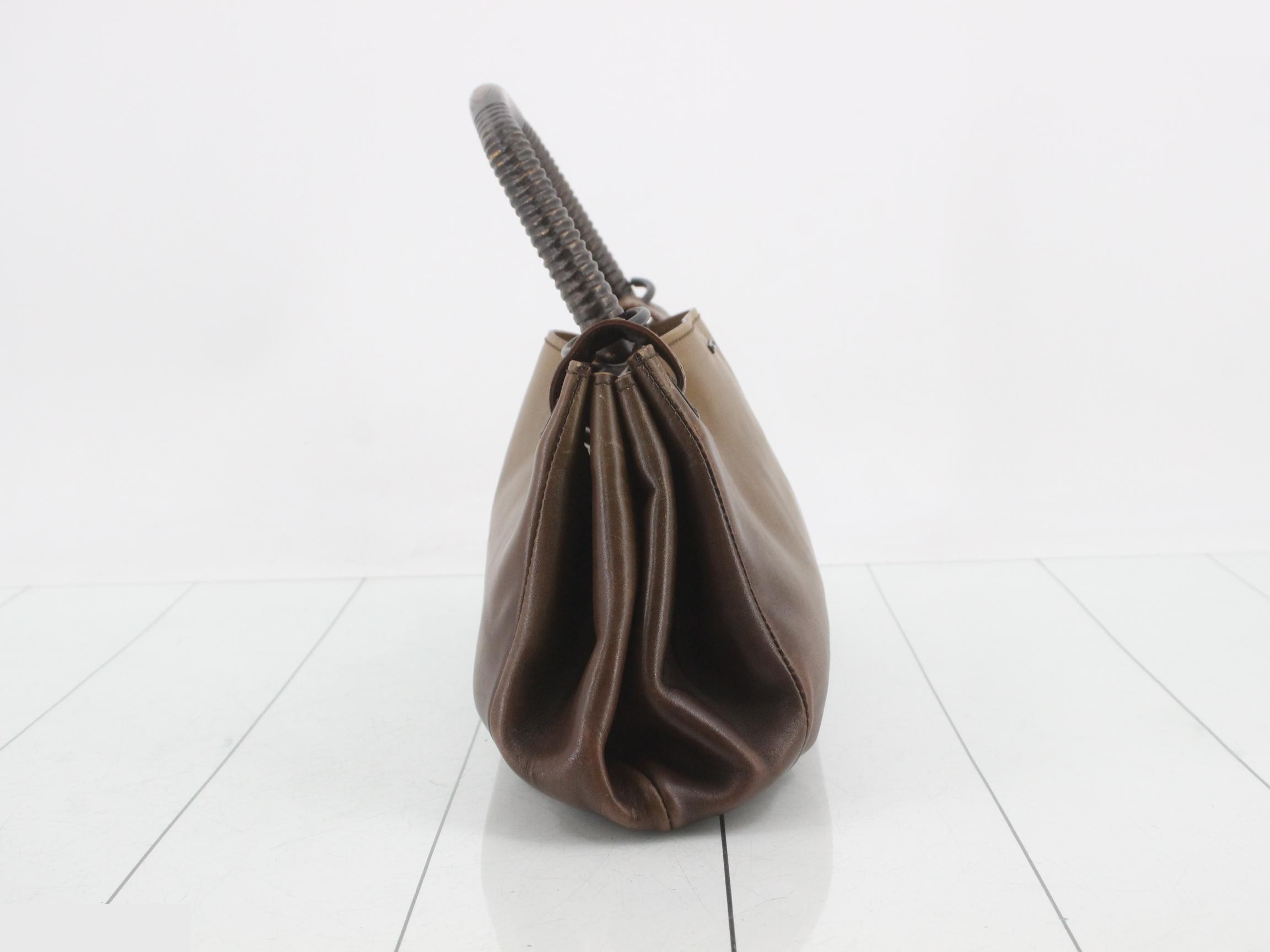 Wood handle handbag — view 4