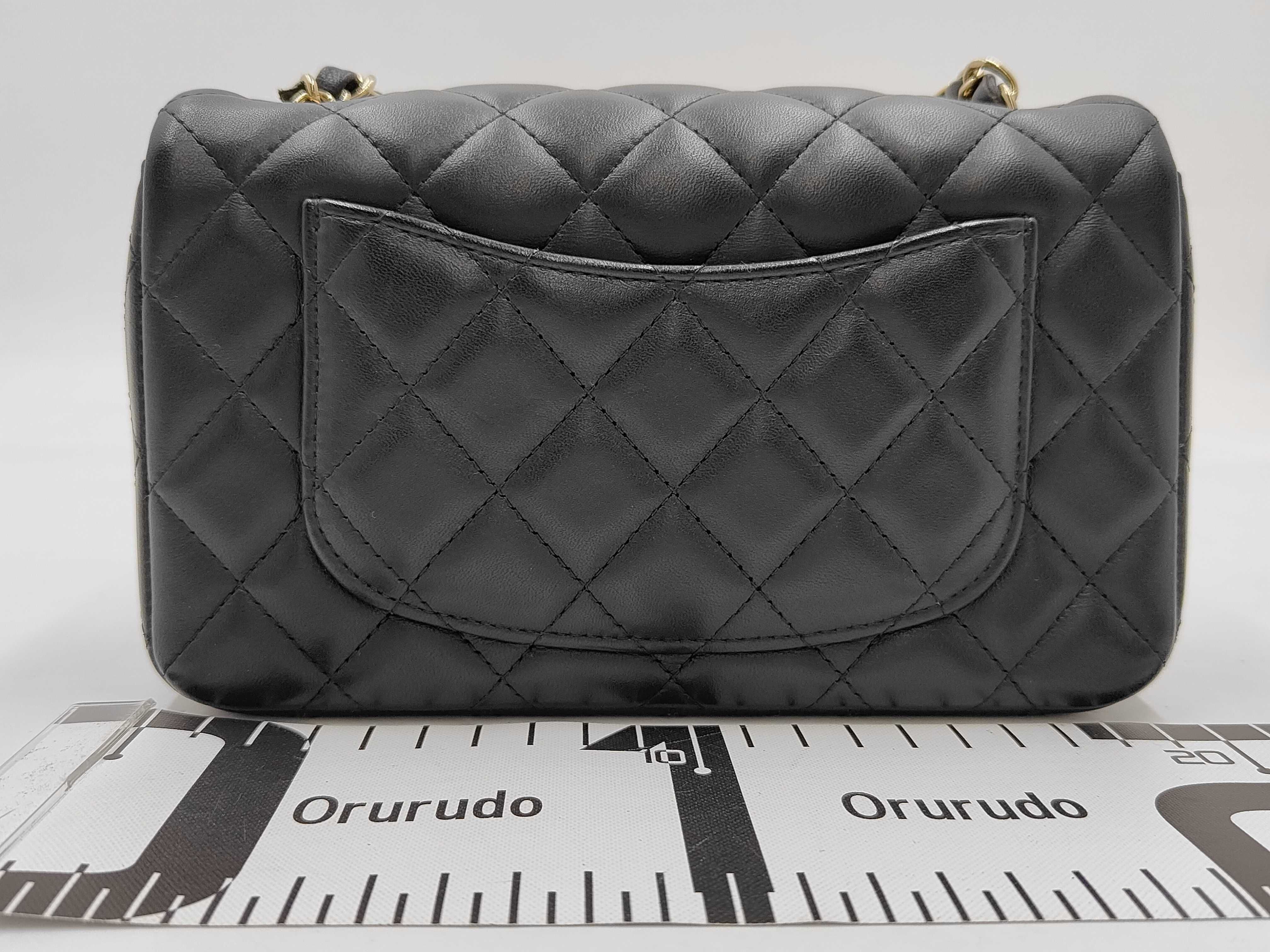 Mini Matelassé Black Shoulder Bag — view 2