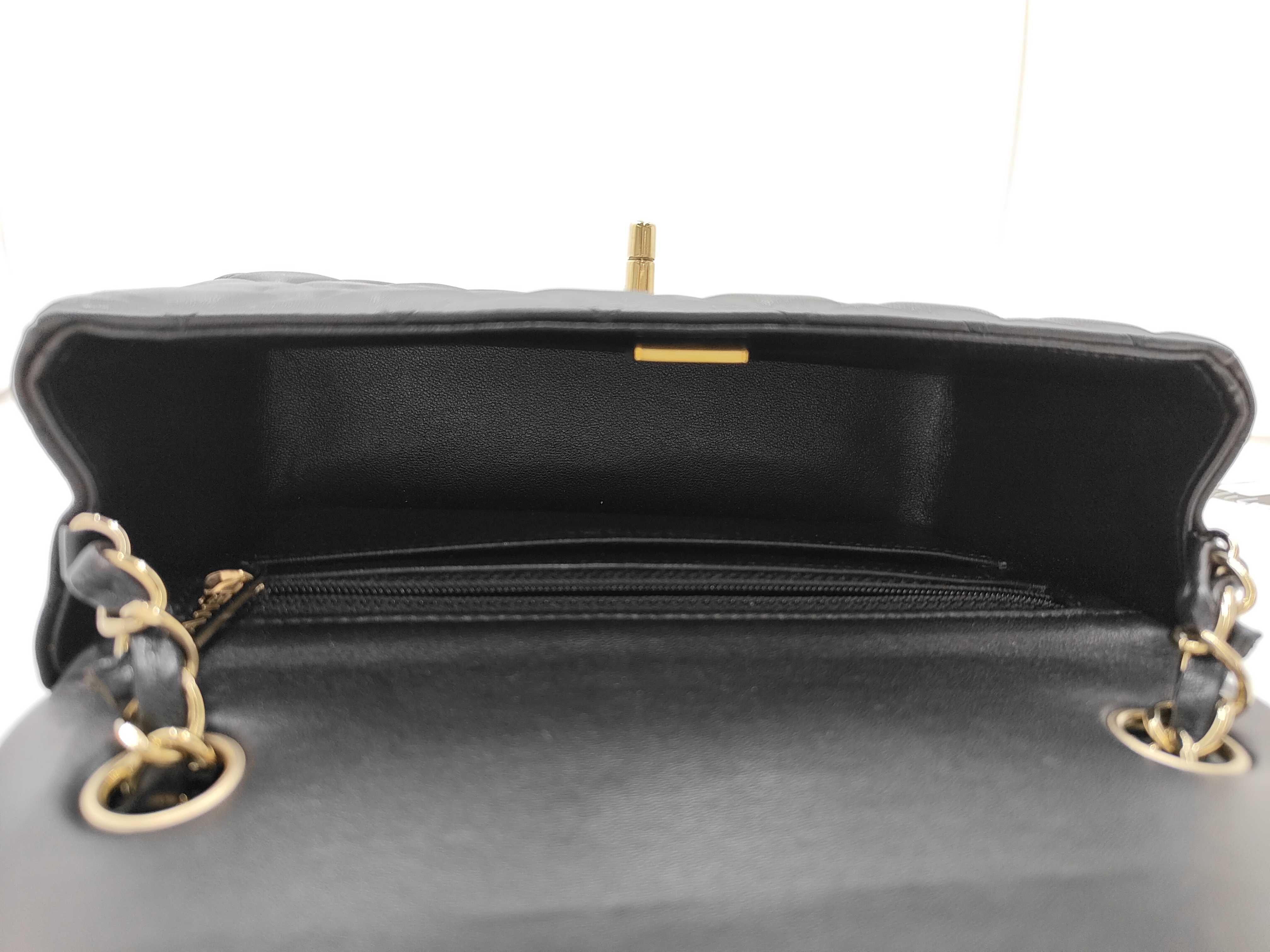 Mini Matelassé Black Shoulder Bag — view 10