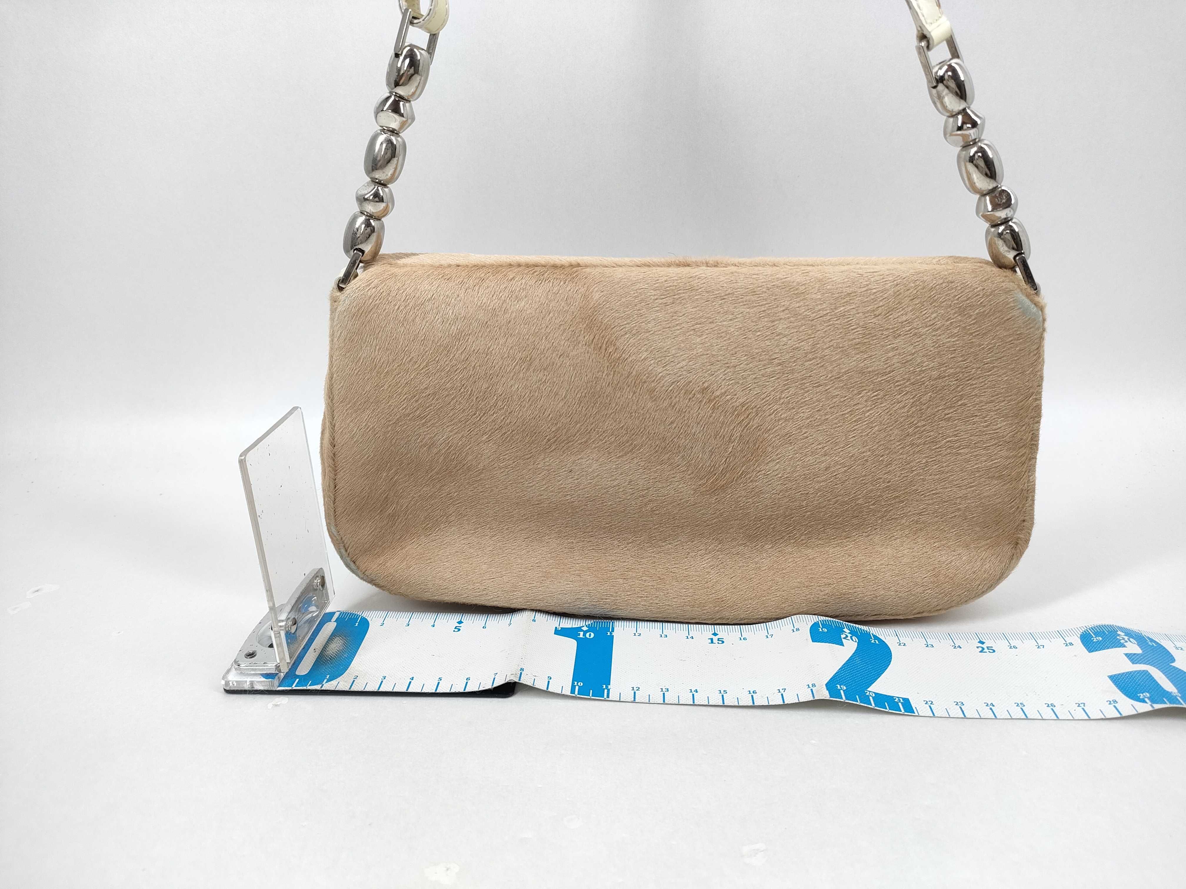 ChristianDior Shoulder Bag, Maris Pearl, Calf Hair Handbag — view 2