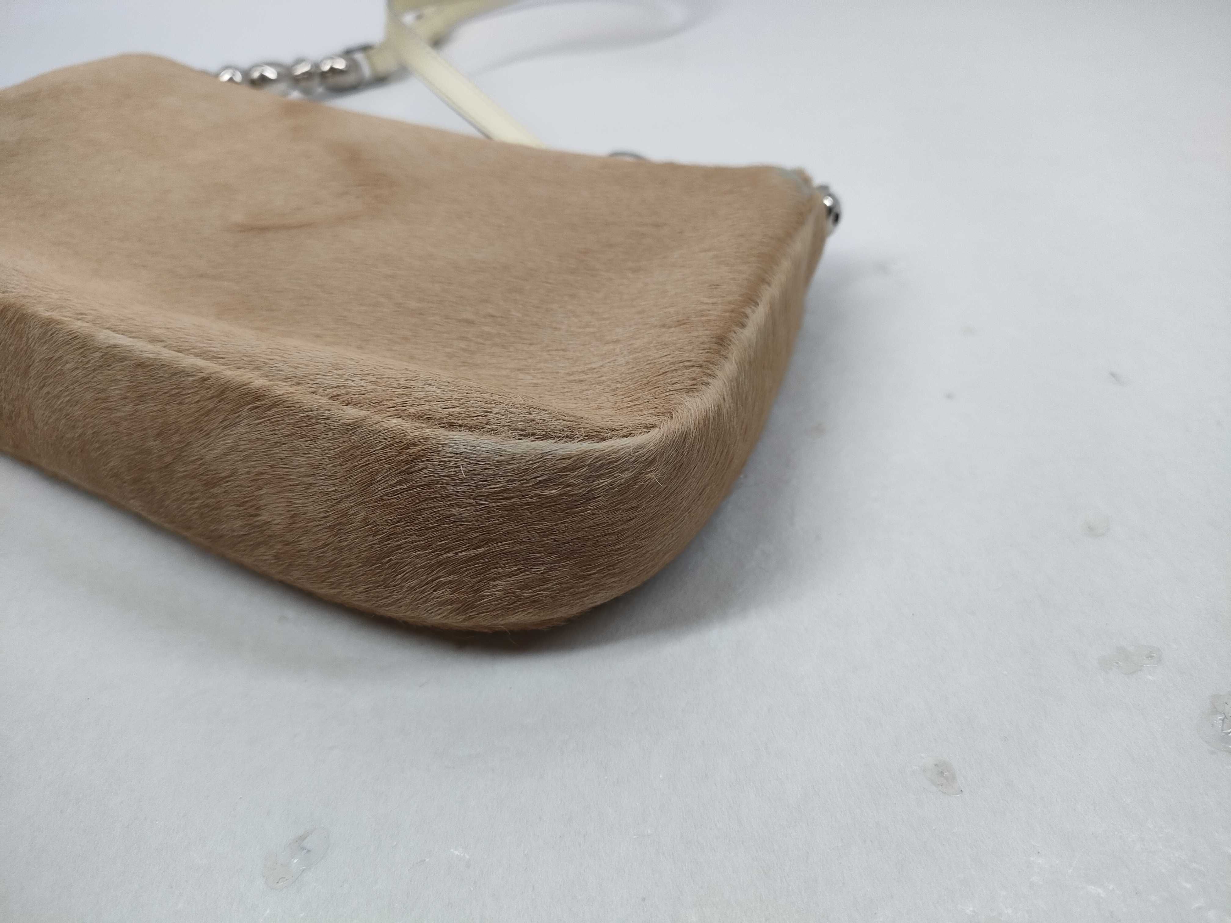 ChristianDior Shoulder Bag, Maris Pearl, Calf Hair Handbag — view 7
