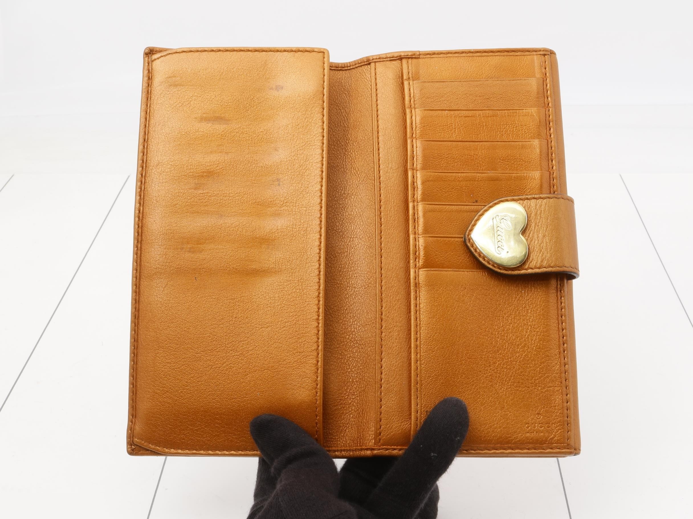 GG Canvas Double Snap Long Wallet — view 4