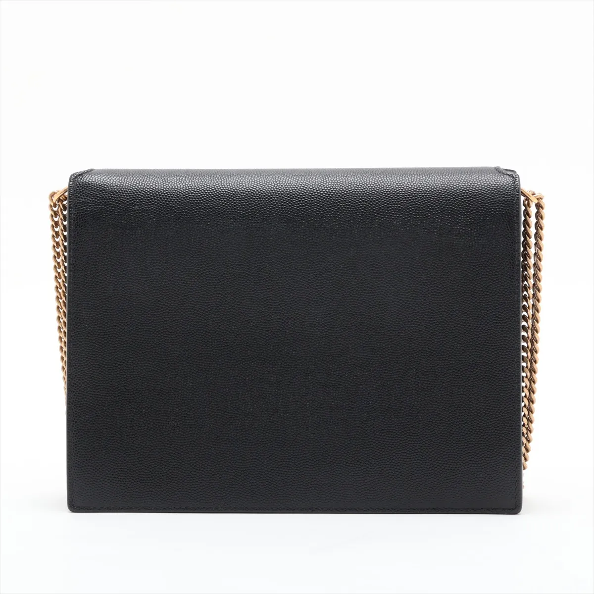 Cassandra 532750 Leather Chain Shoulder Bag, Black — view 2