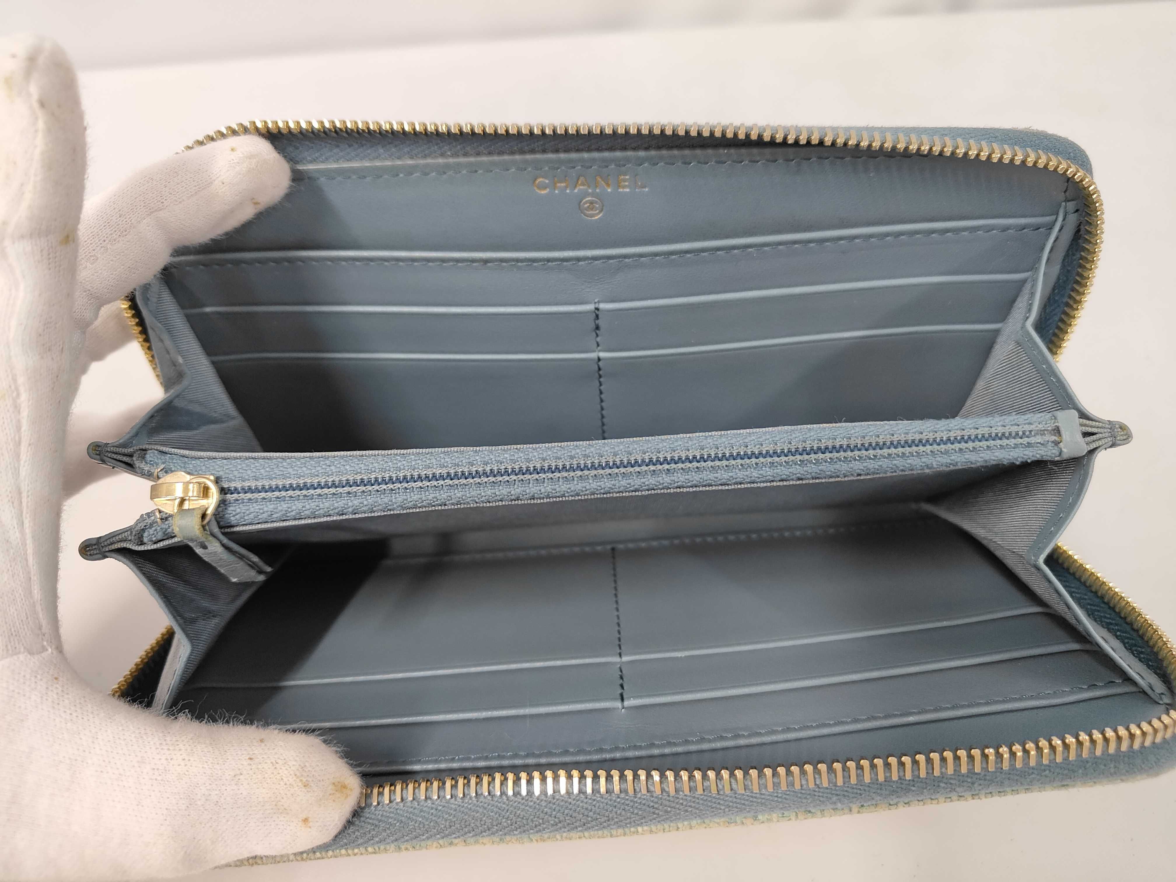 Deauville line long wallet, green. — view 8