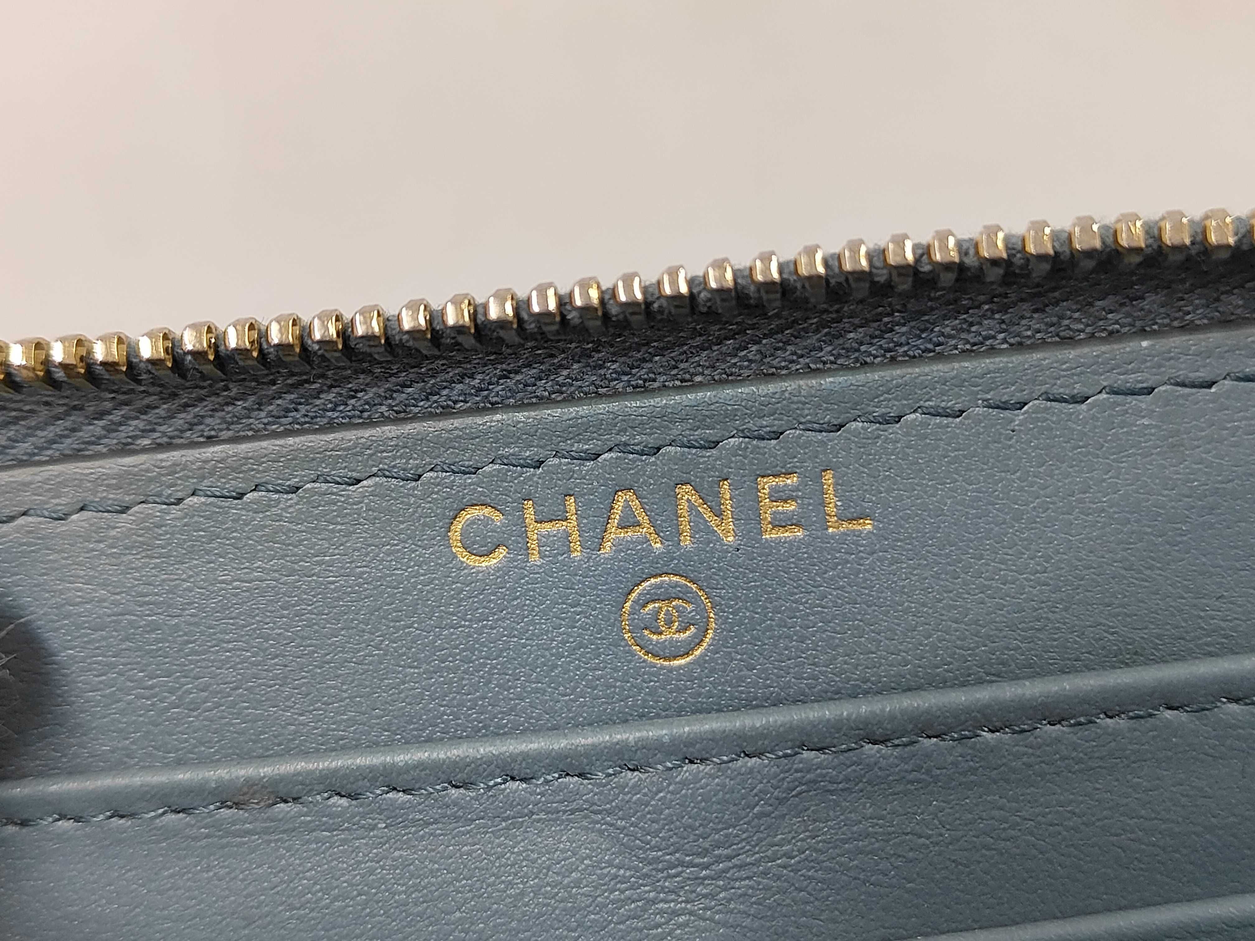 Deauville line long wallet, green. — view 9