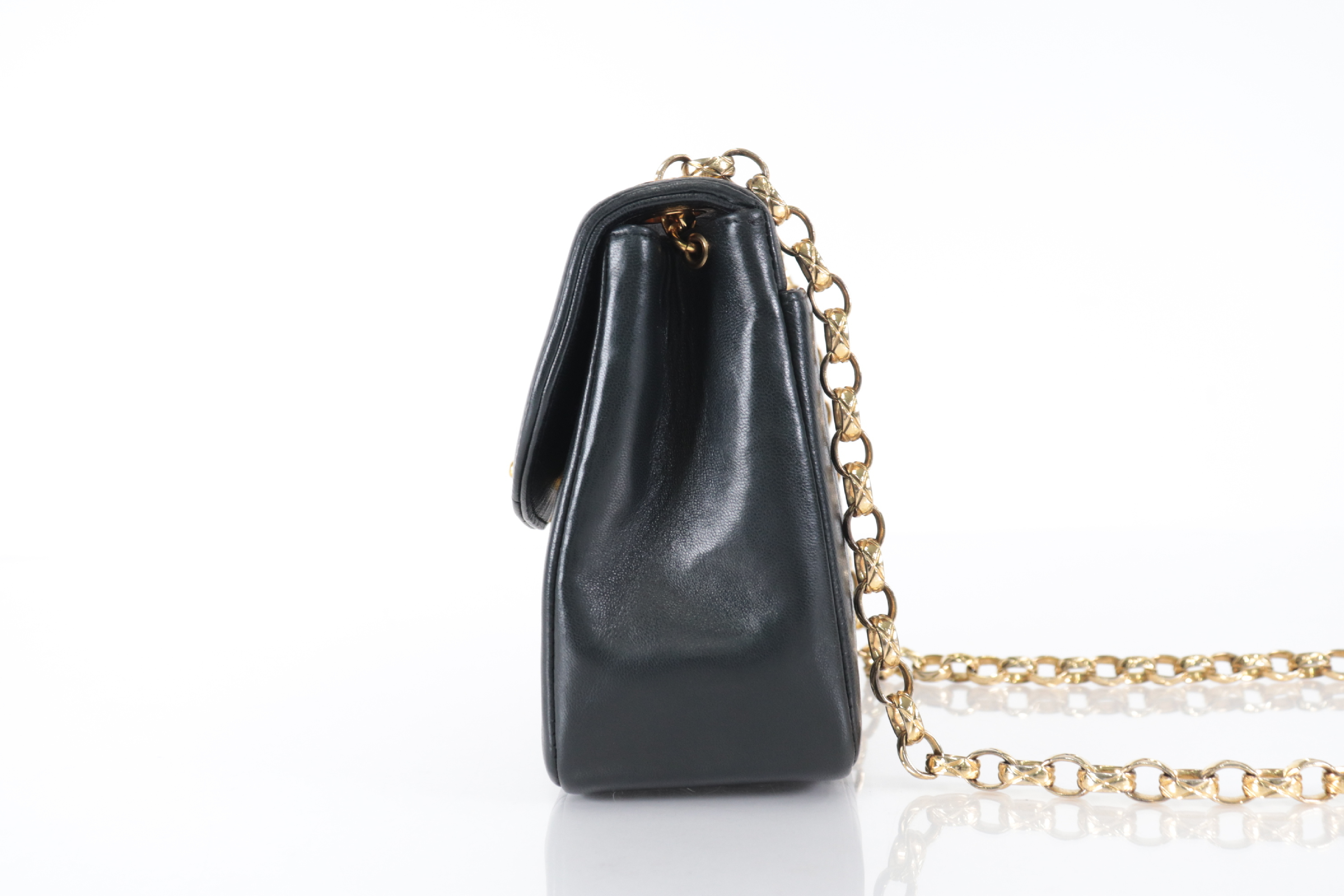 Mademoiselle Lambskin Bijou Chain Shoulder Bag (Series 2) — view 4