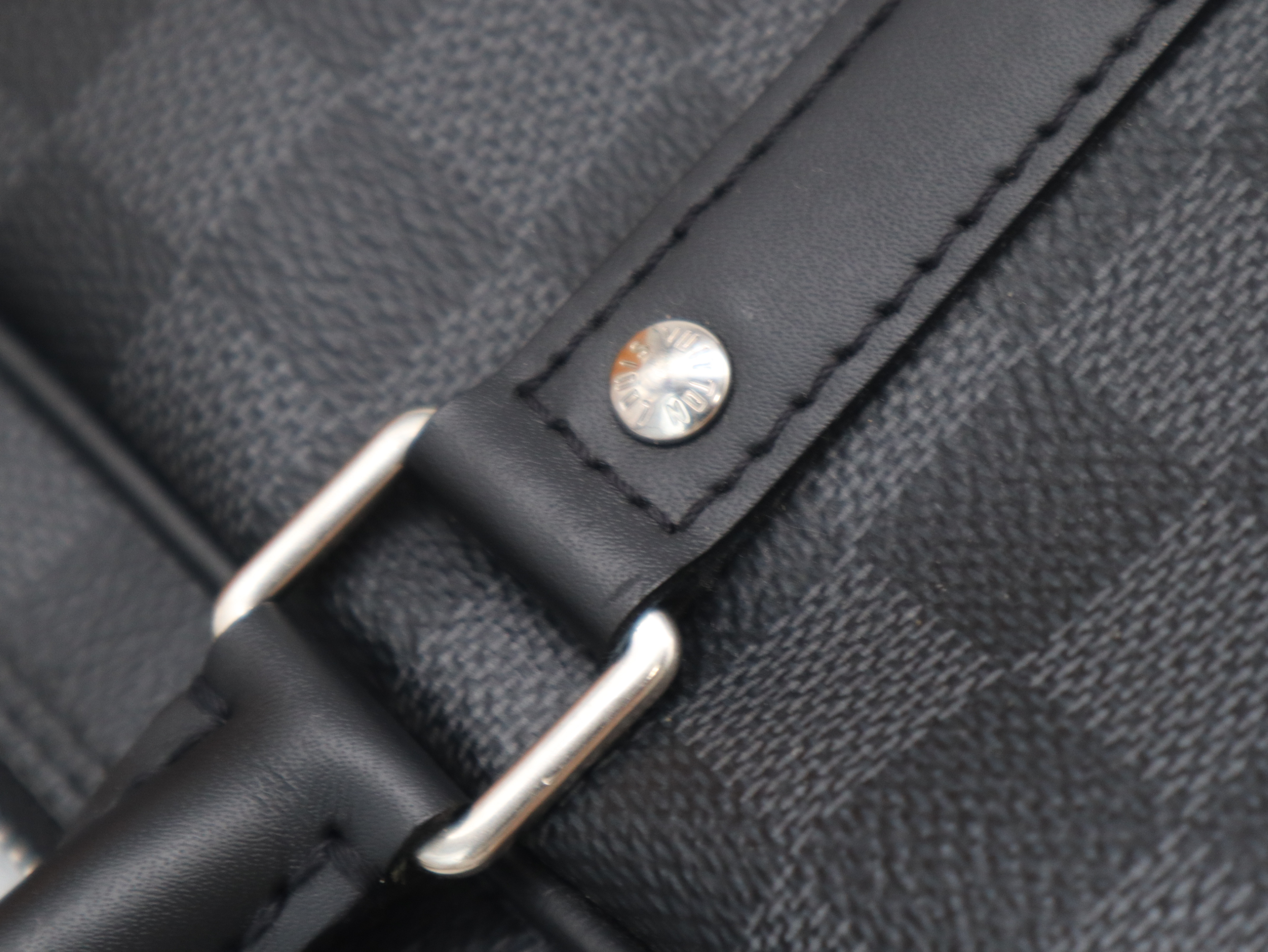 N41478 Damier Graphite Porte Documents Voyage PM Business Bag (RFID detected, includes shoulder strap, padlock, 2 keys, box, and dust bag) — view 8