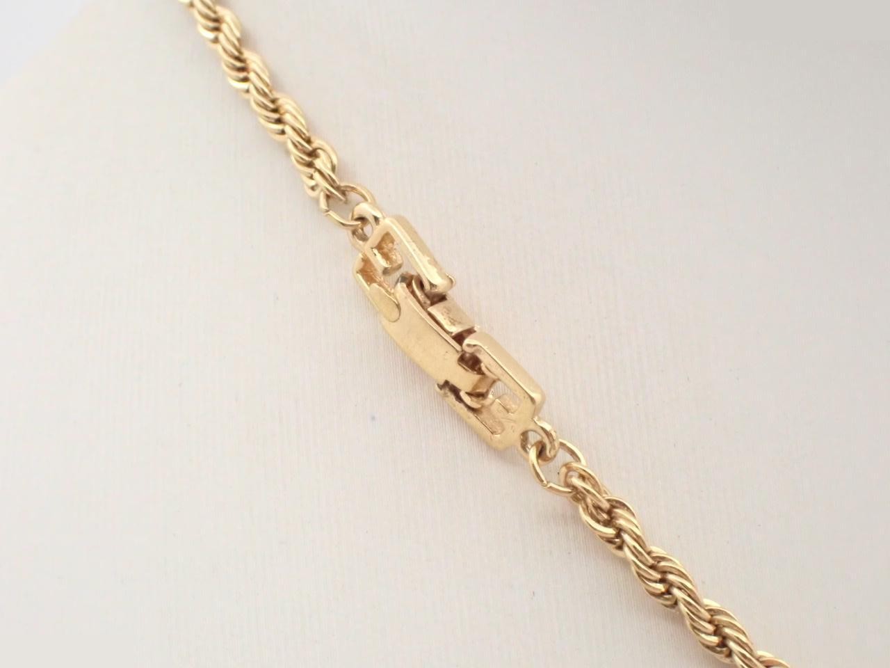 necklace, gold color, chain approximately 40cm — view 2