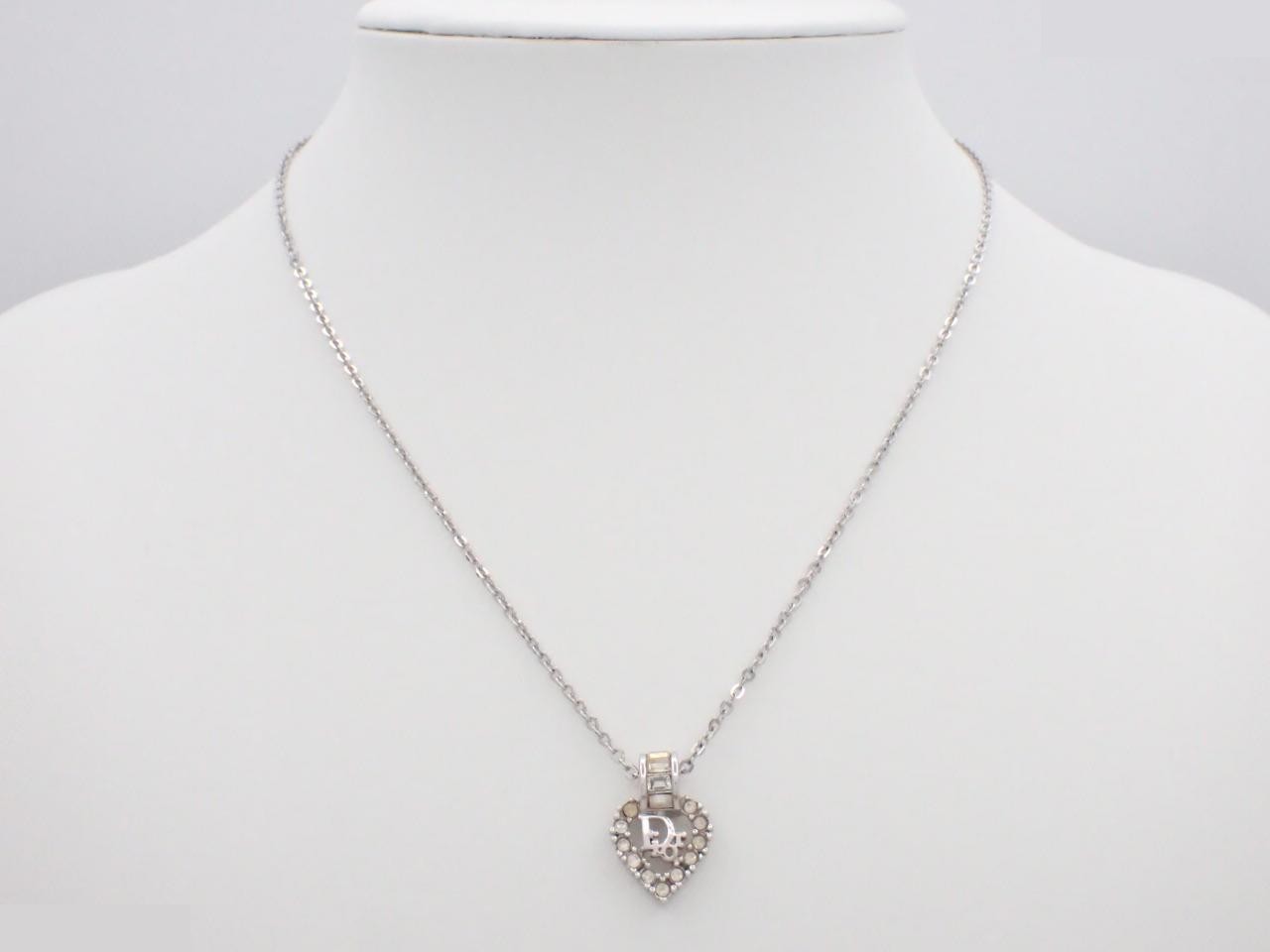 Heart Line Precious Metal Necklace Pendant, Chain approx. 44cm — view 3