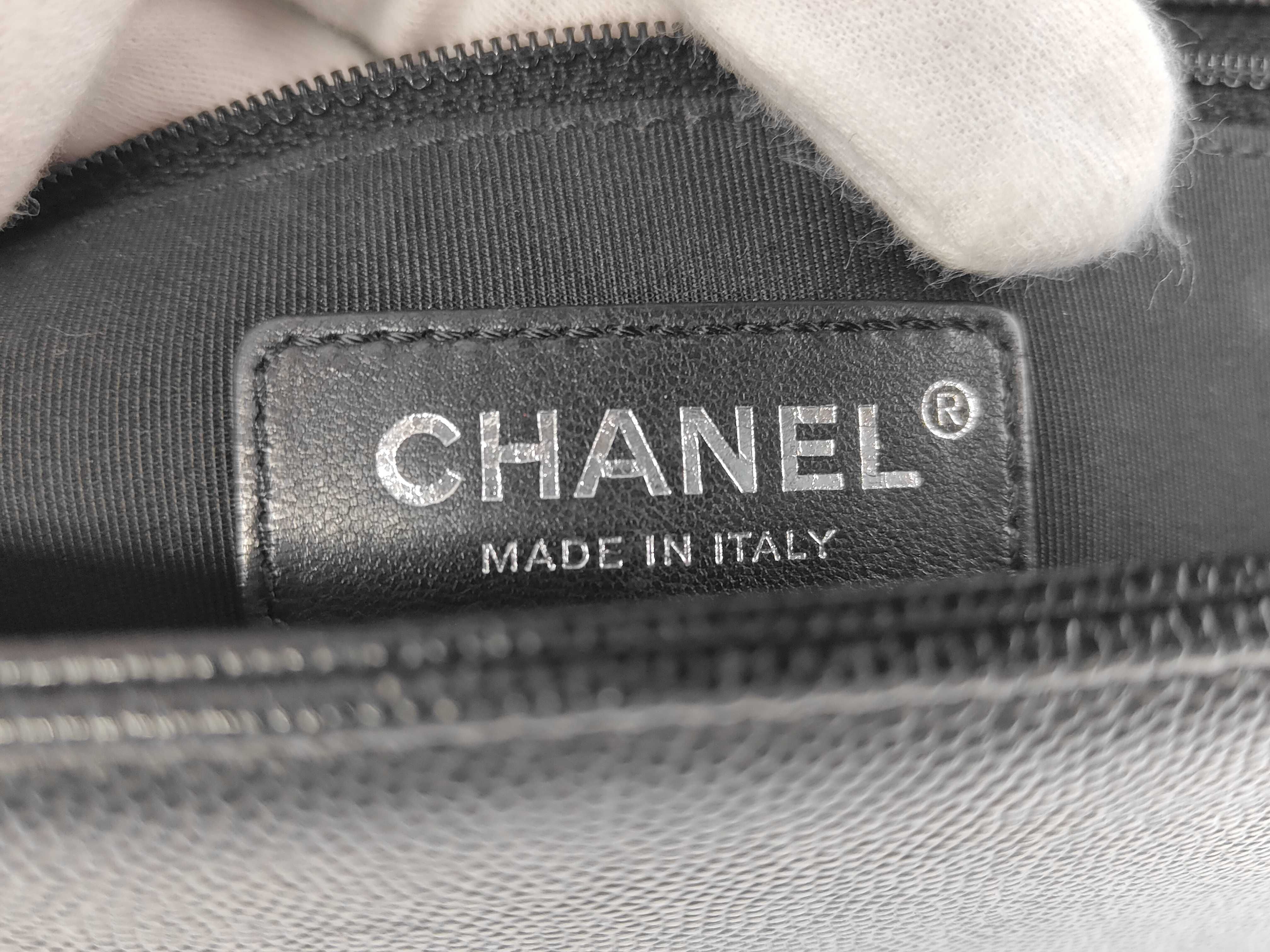 Boy Chanel Chain Shoulder Bag, Caviar Leather, Black Shoulder Bag — view 11