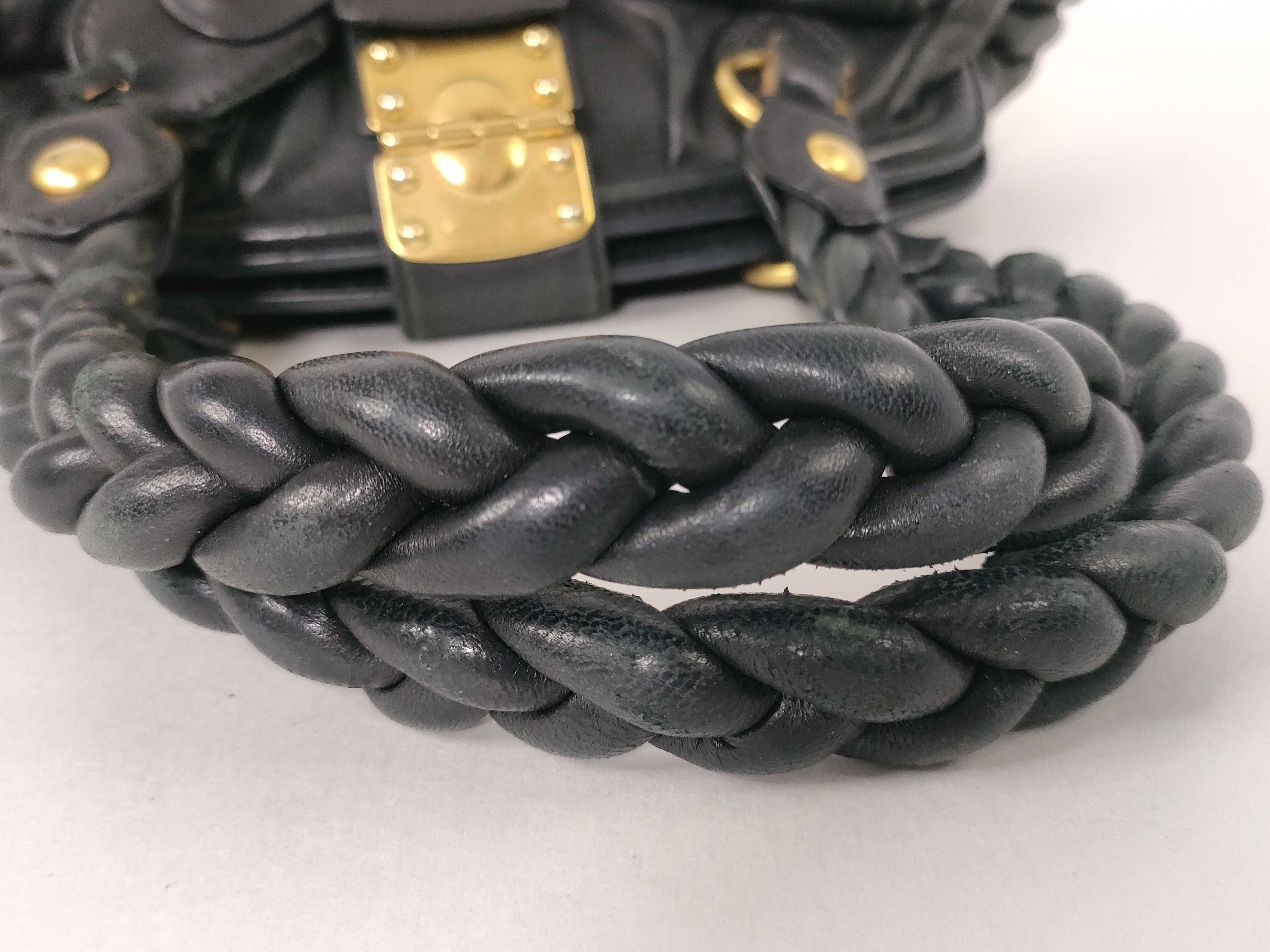 Matelassé Handbag, Black — view 4