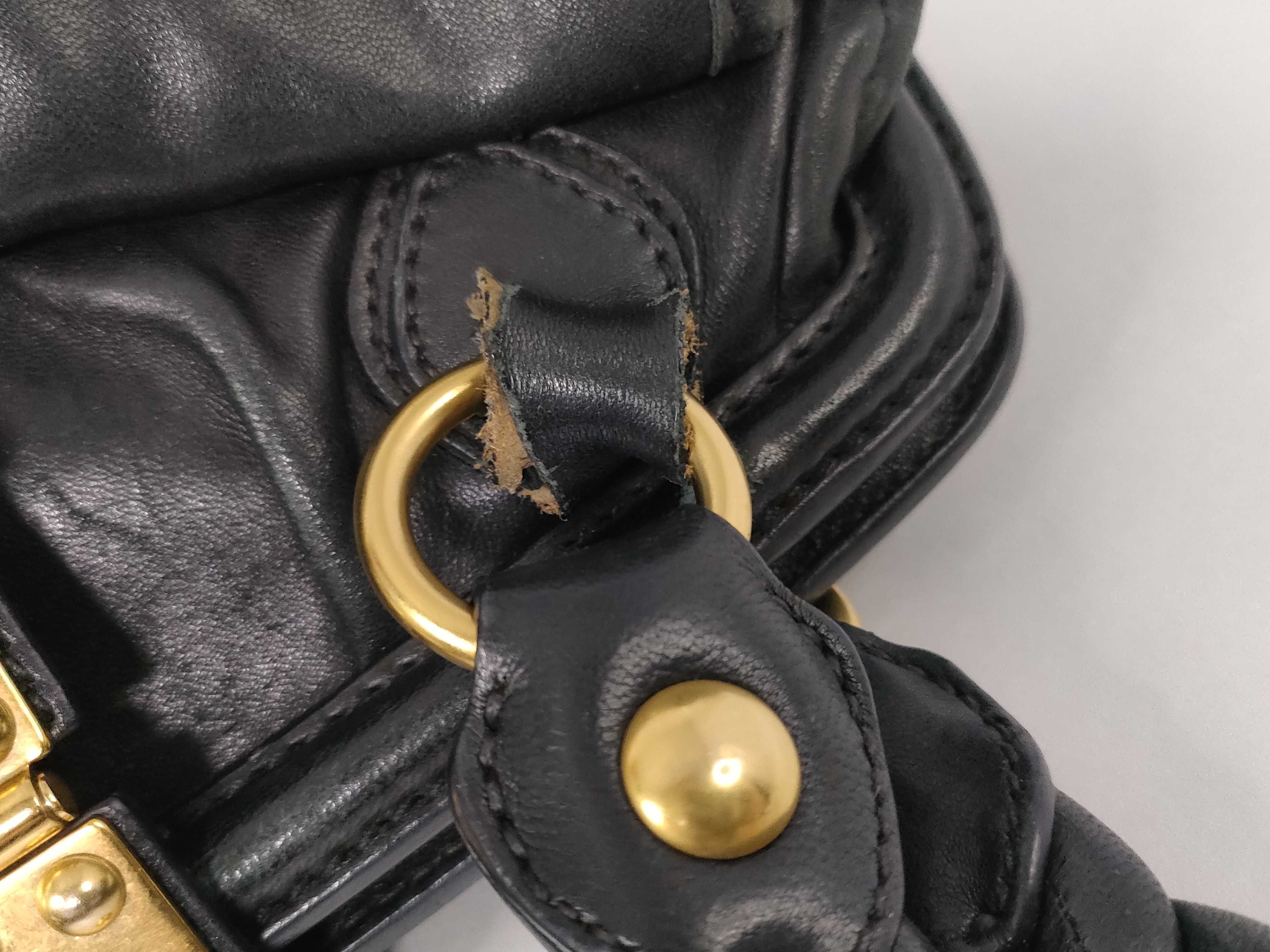 Matelassé Handbag, Black — view 5