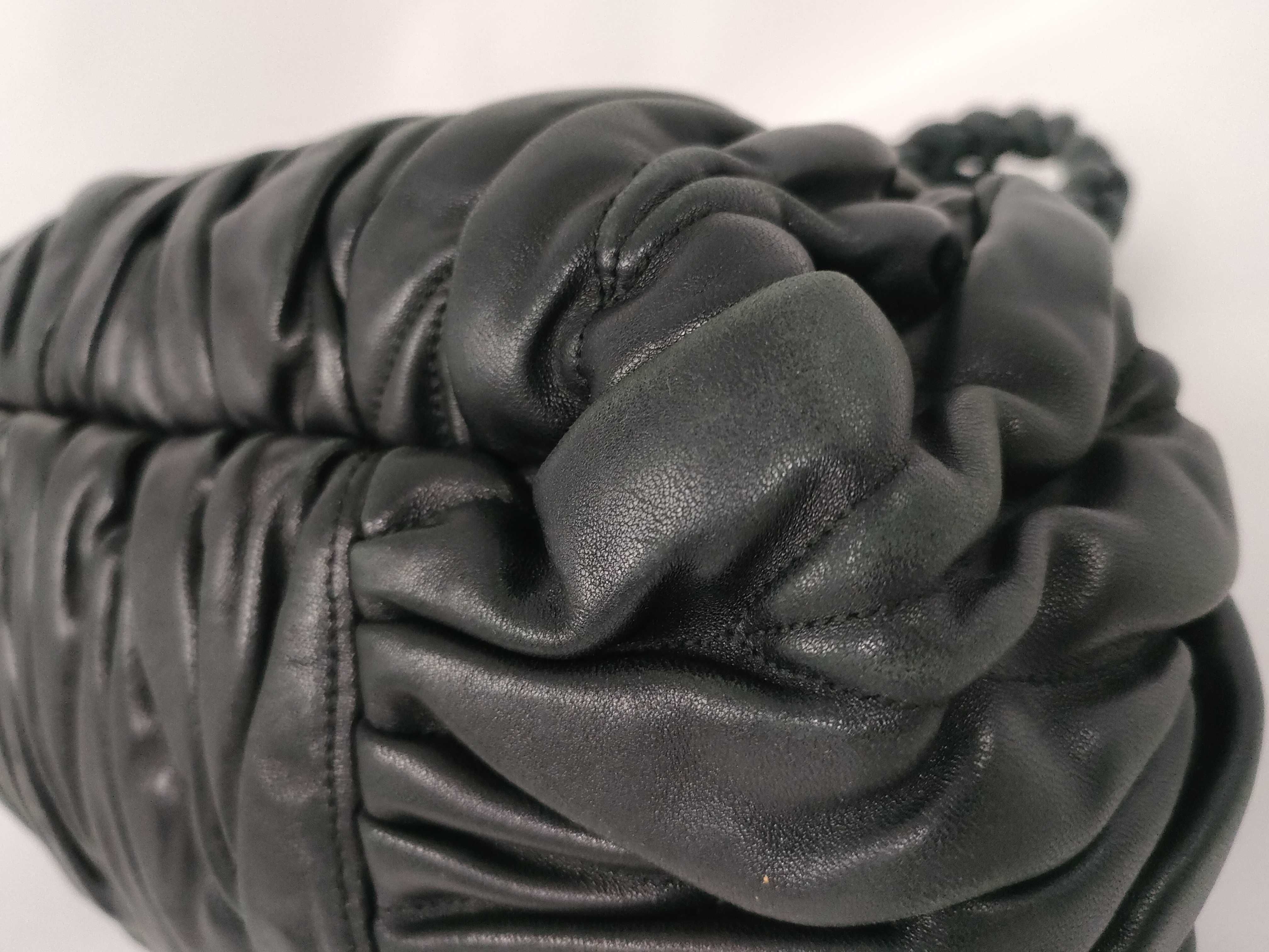 Matelassé Handbag, Black — view 6