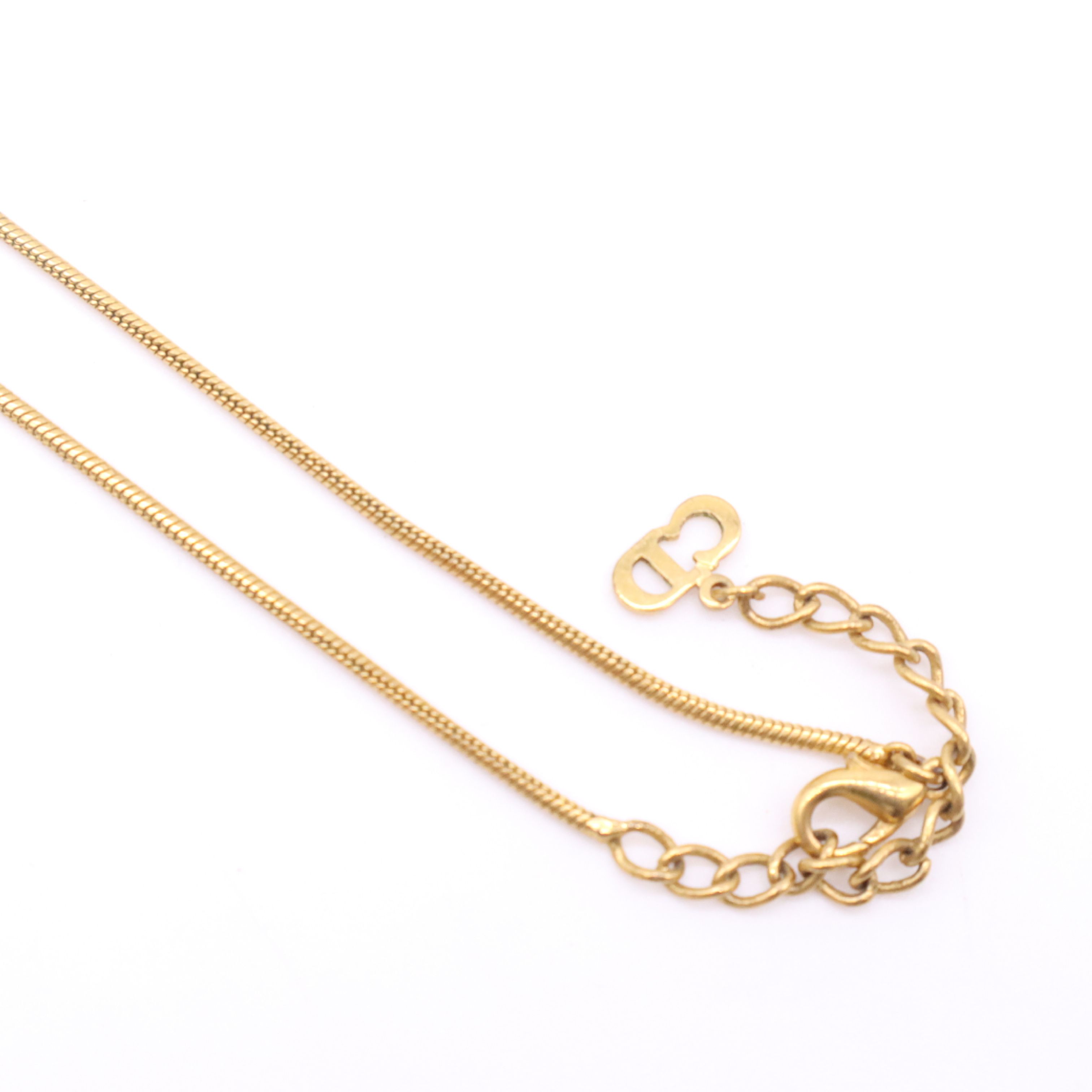 CD Icon Cube GP Necklace — view 2