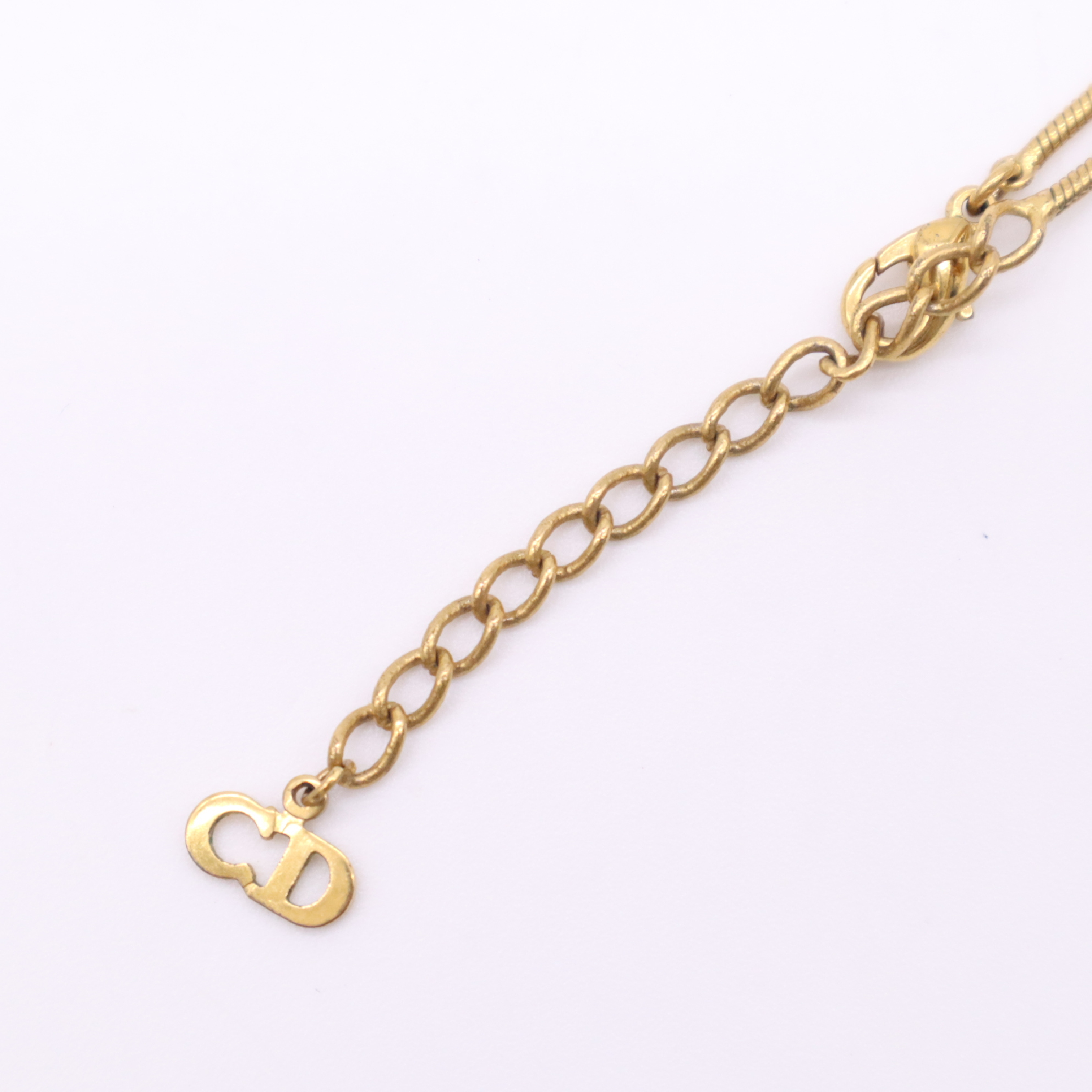 CD Icon Cube GP Necklace — view 4