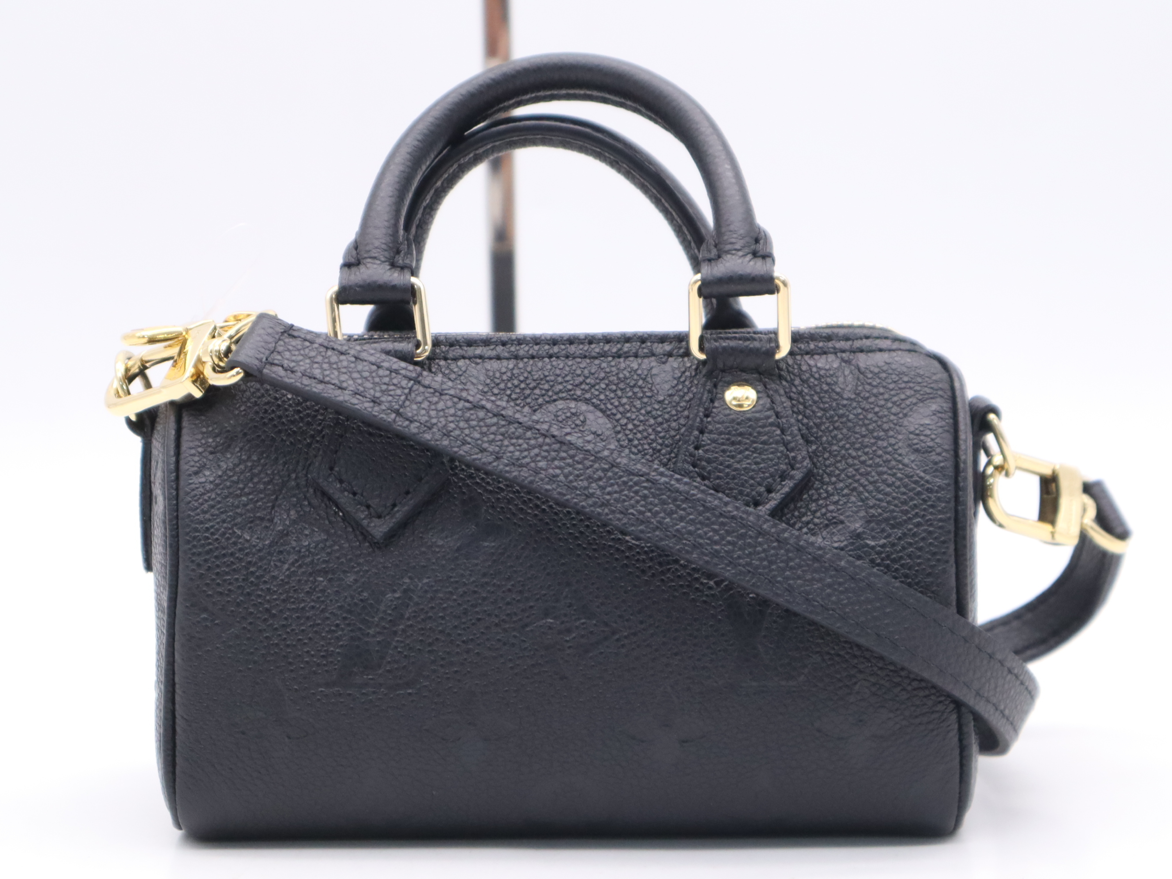 M82450 Monogram Empreinte Nano Speedy Noir Handbag with Shoulder Strap