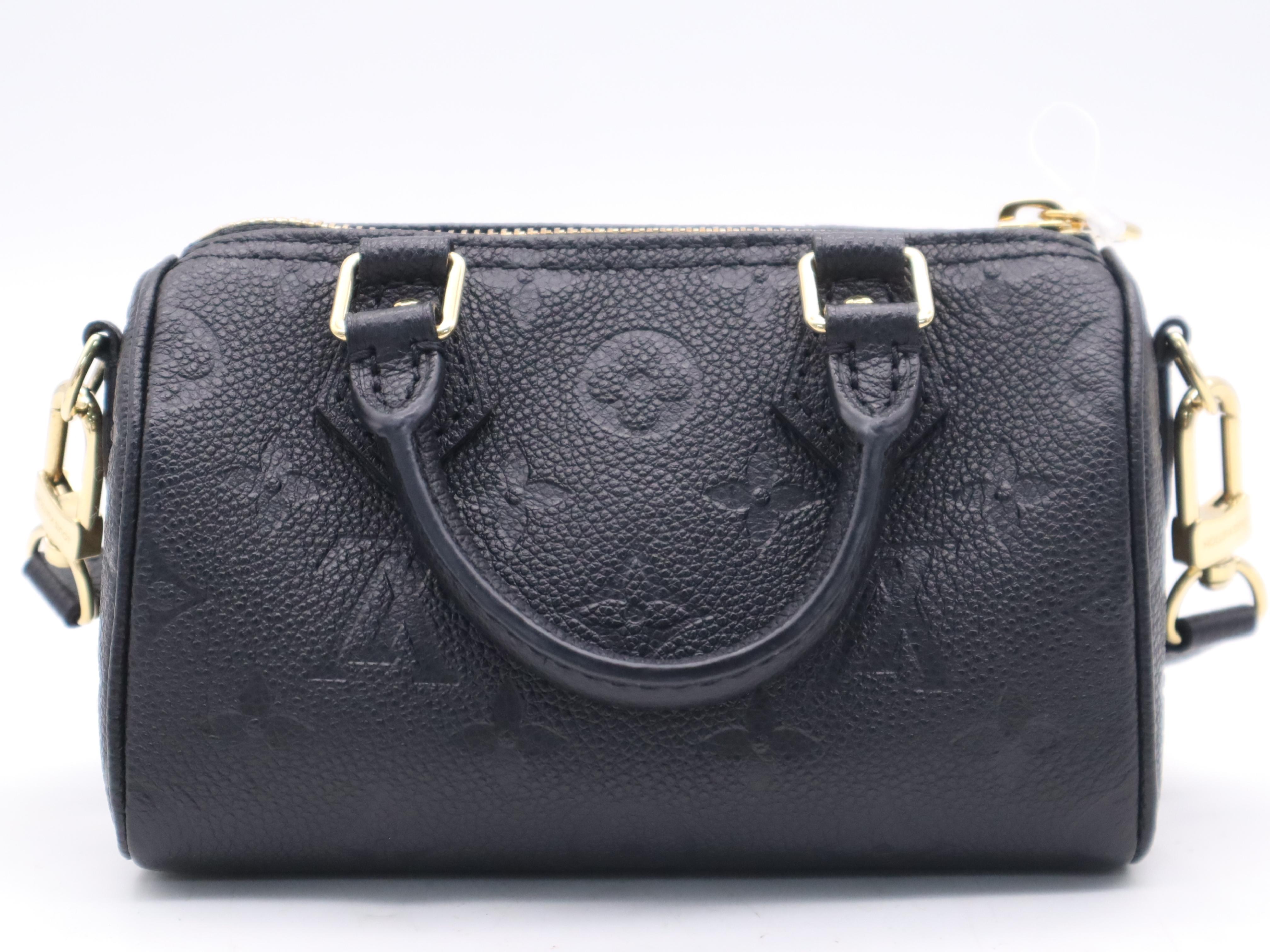M82450 Monogram Empreinte Nano Speedy Noir Handbag with Shoulder Strap — view 2