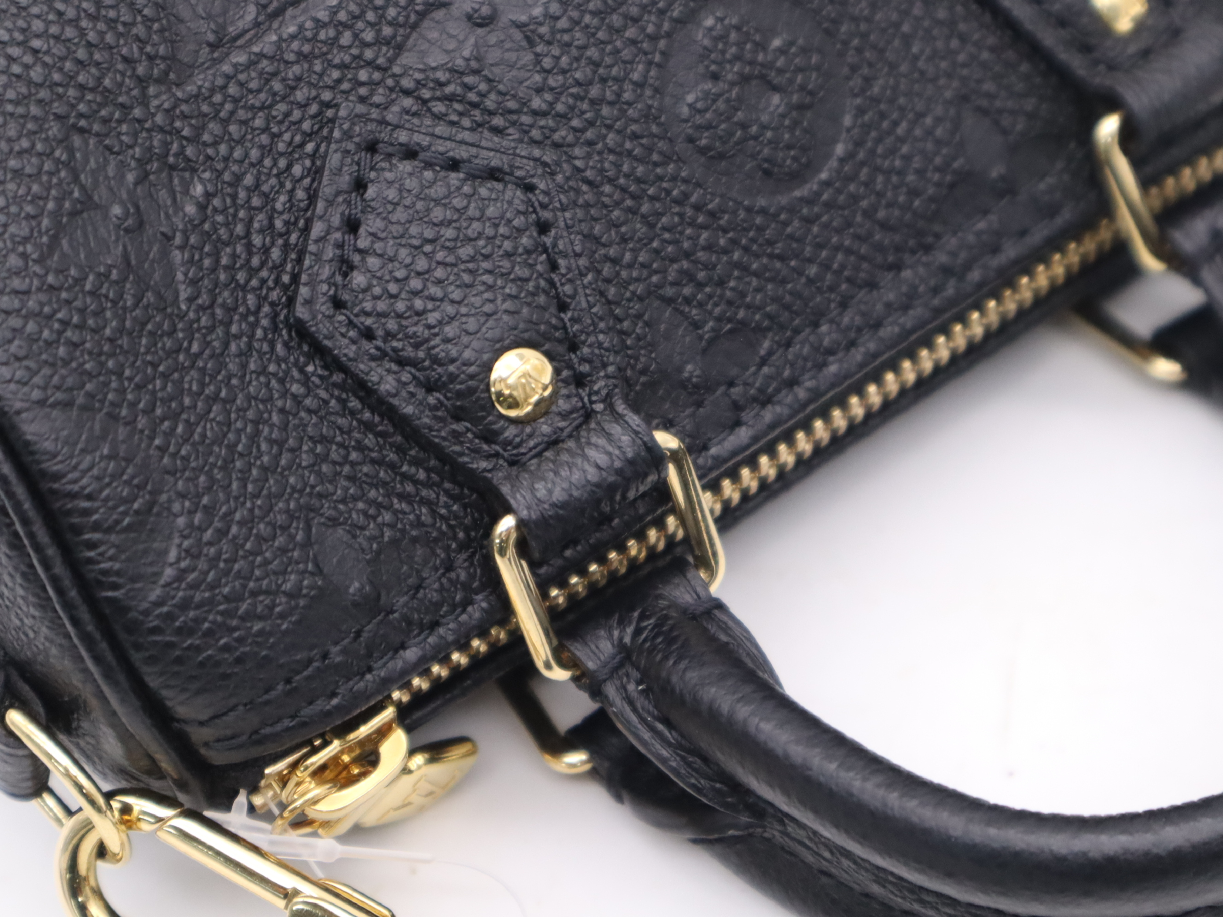 M82450 Monogram Empreinte Nano Speedy Noir Handbag with Shoulder Strap — view 7