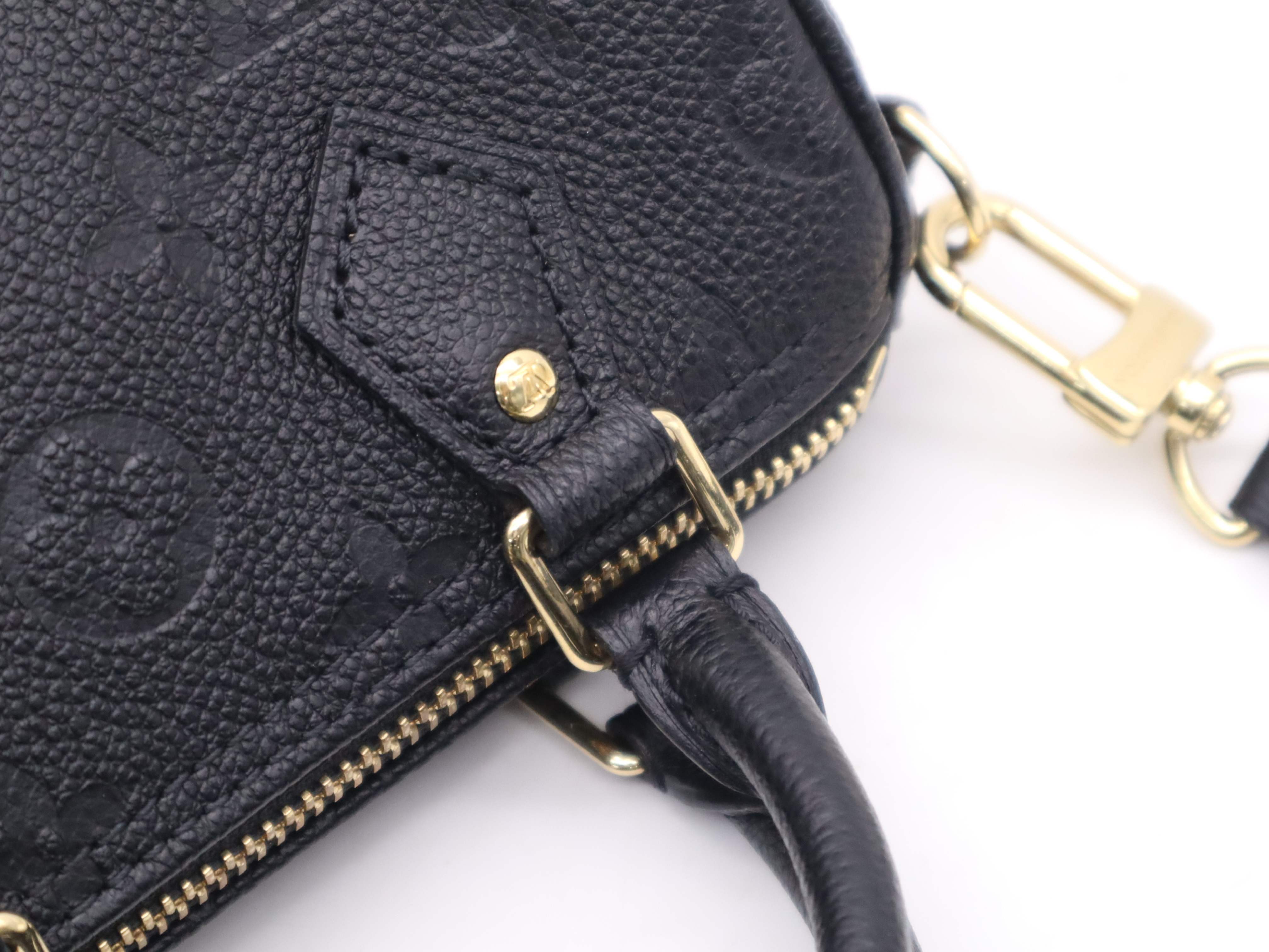 M82450 Monogram Empreinte Nano Speedy Noir Handbag with Shoulder Strap — view 8
