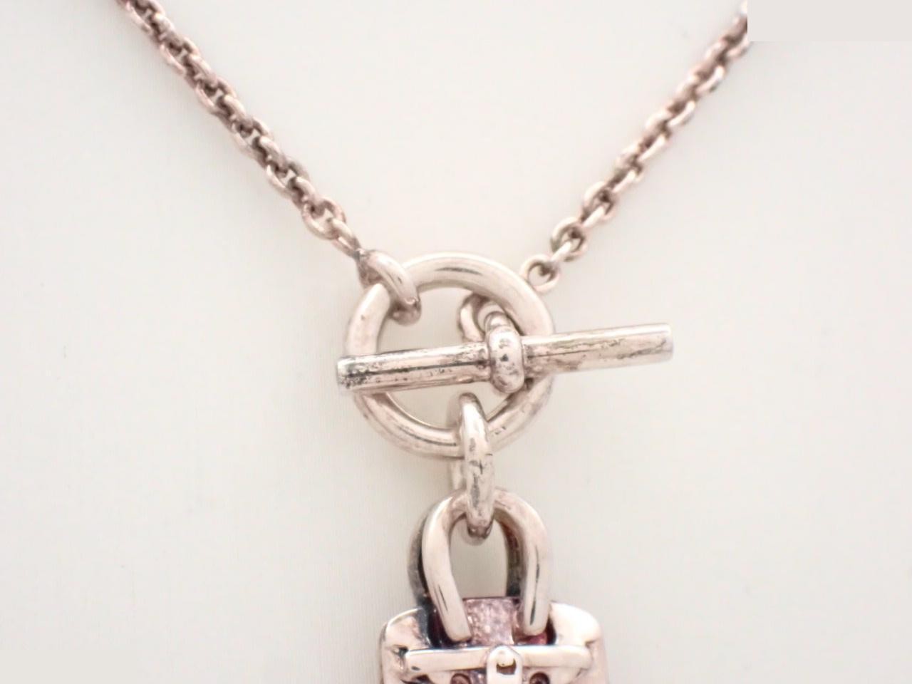 Amulet Birkin bag, 925 sterling silver, 11.8g, chain approximately 40cm. — view 2