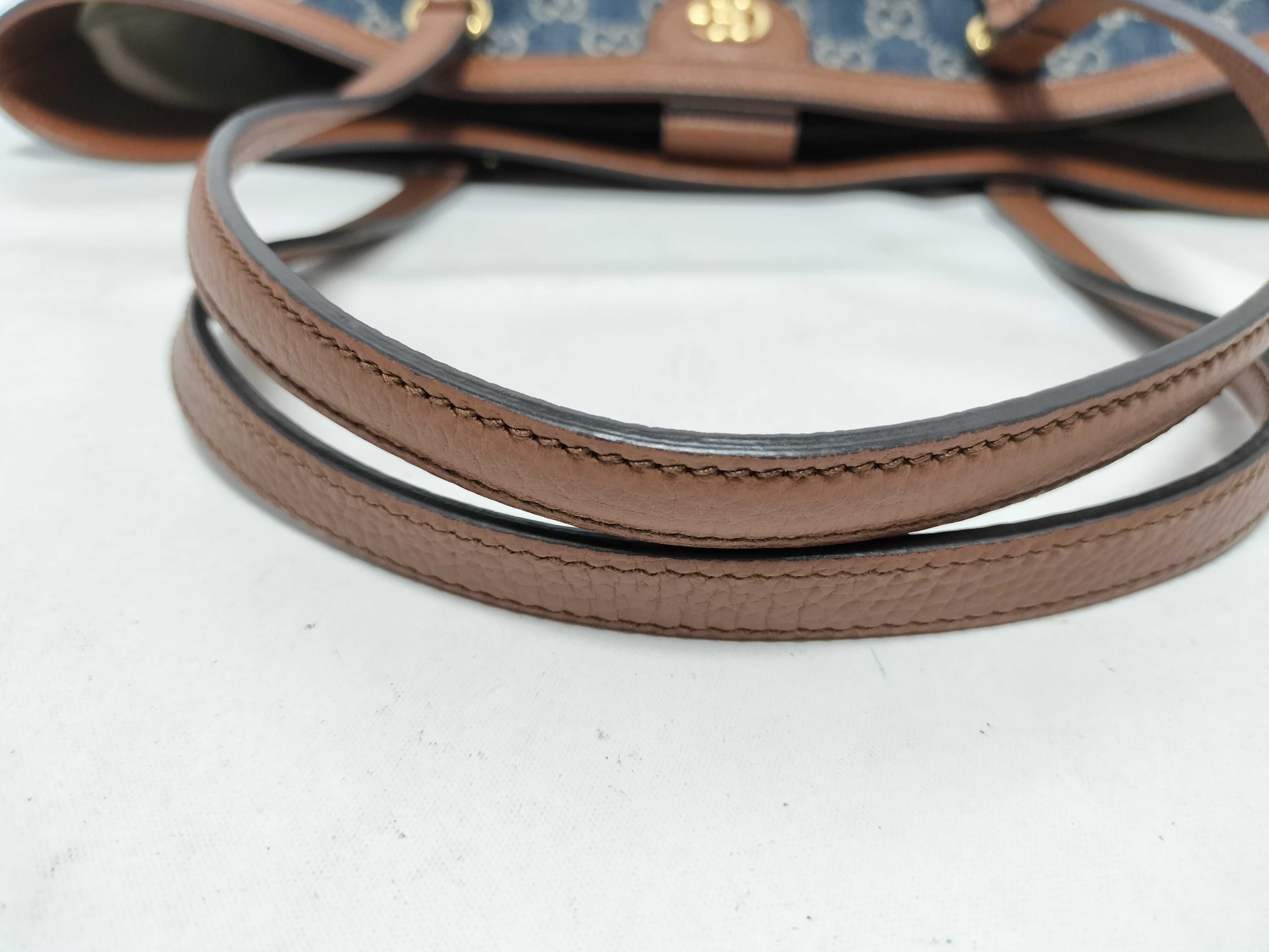 GG Denim Tote Bag Ophidia Tote Bag — view 4