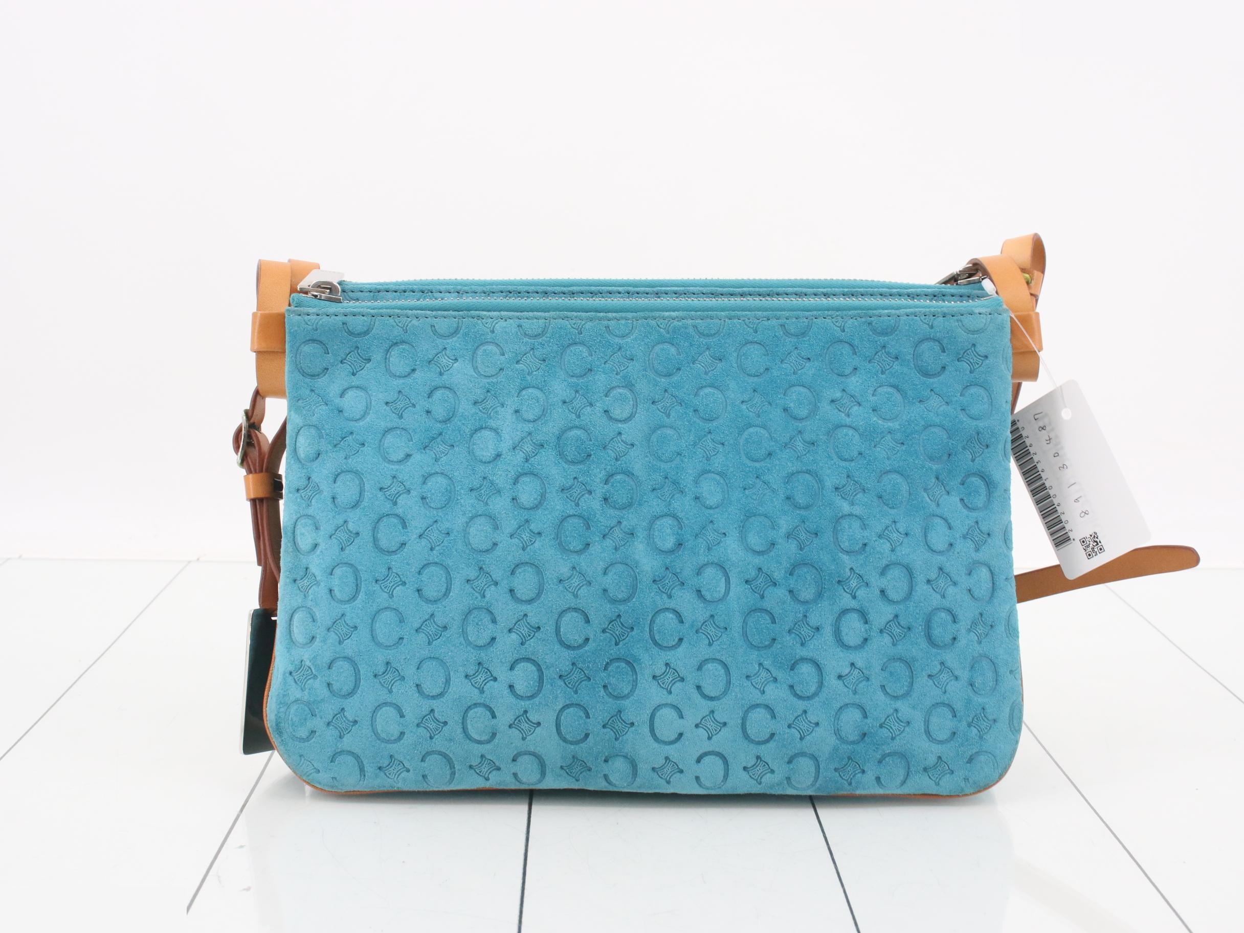 Shoulder bag, C Macadam, suede