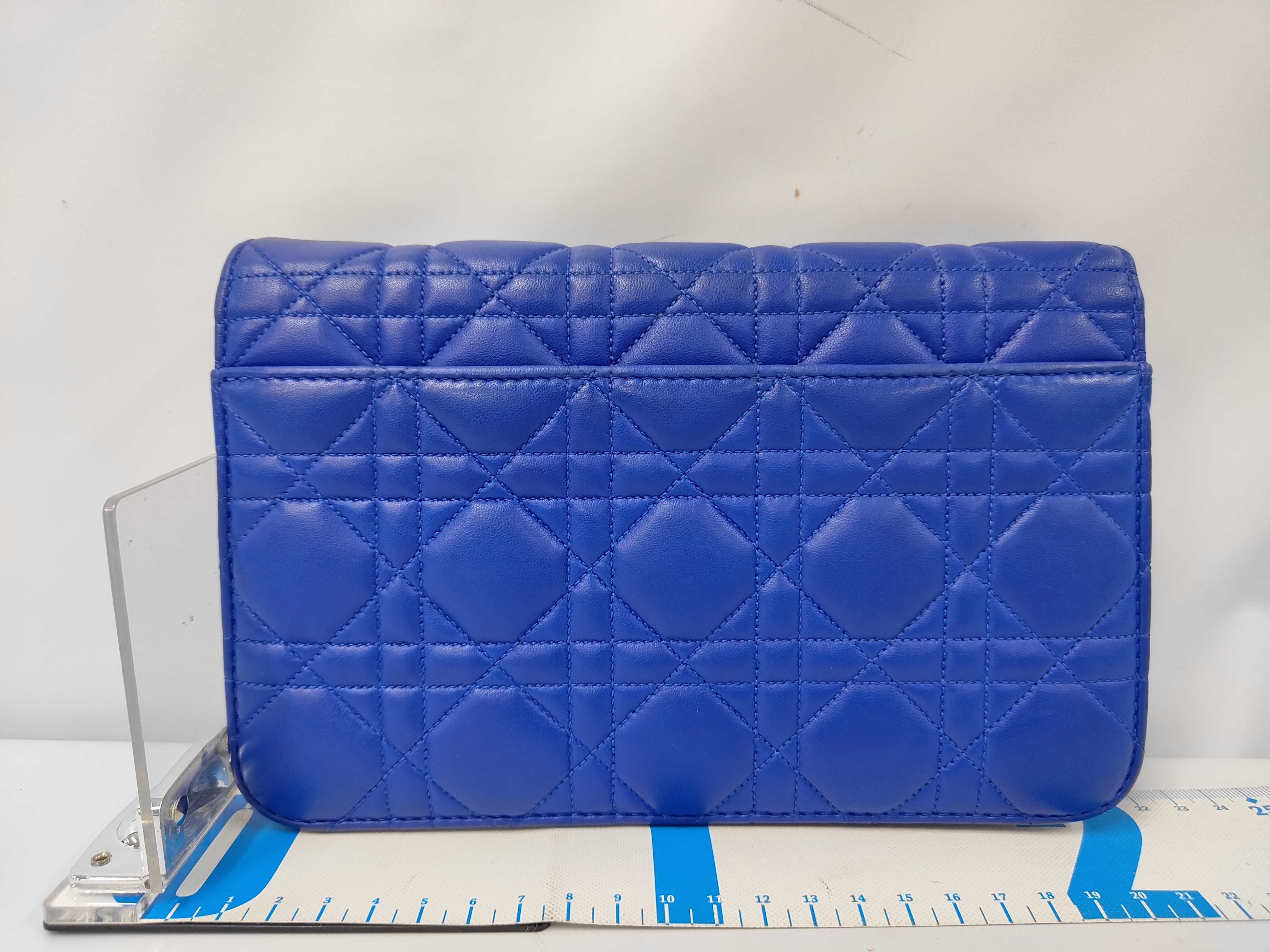Miss Dior Canage Lamb Promenade Chain Wallet Blue Shoulder Bag — view 2