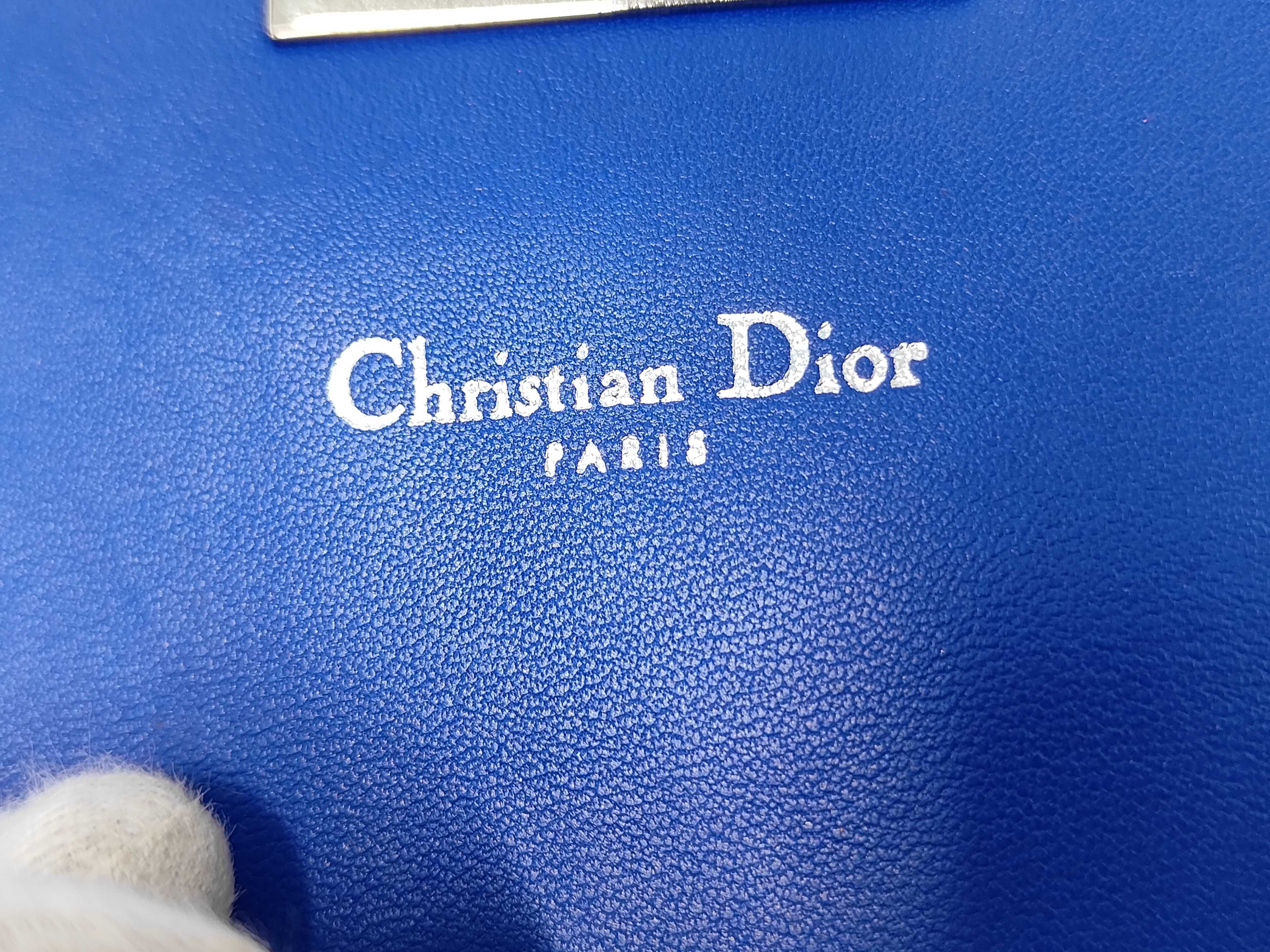 Miss Dior Canage Lamb Promenade Chain Wallet Blue Shoulder Bag — view 8