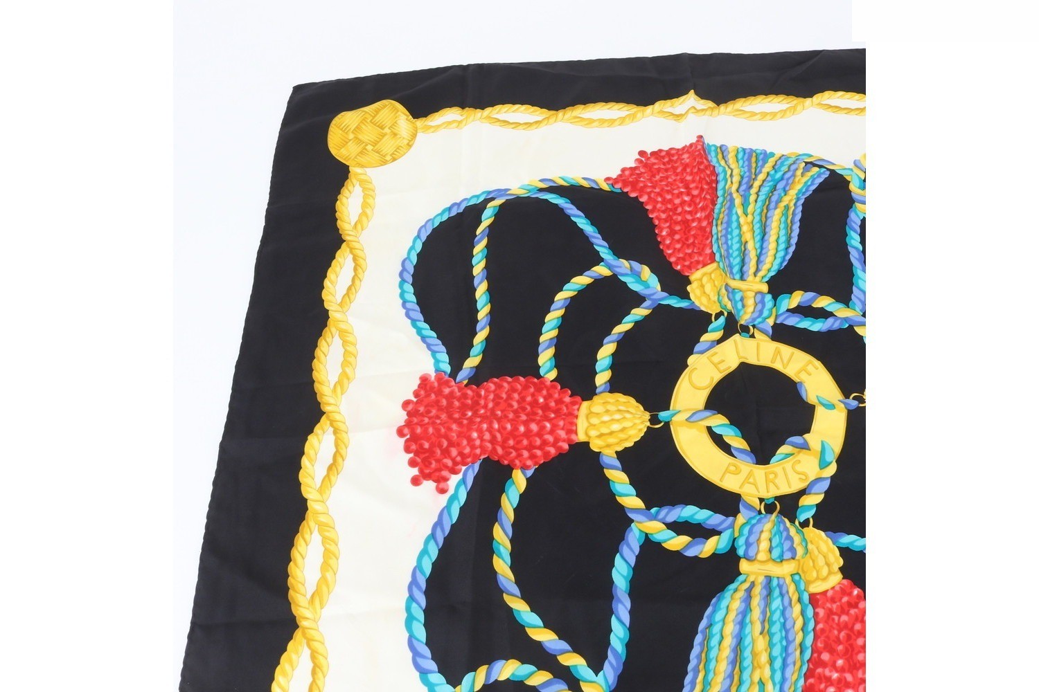 100% Silk Scarf with Tag — view 2