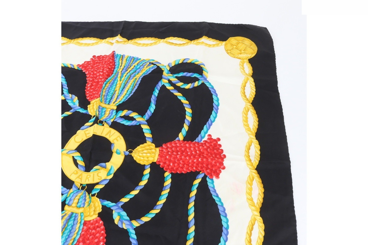 100% Silk Scarf with Tag — view 3