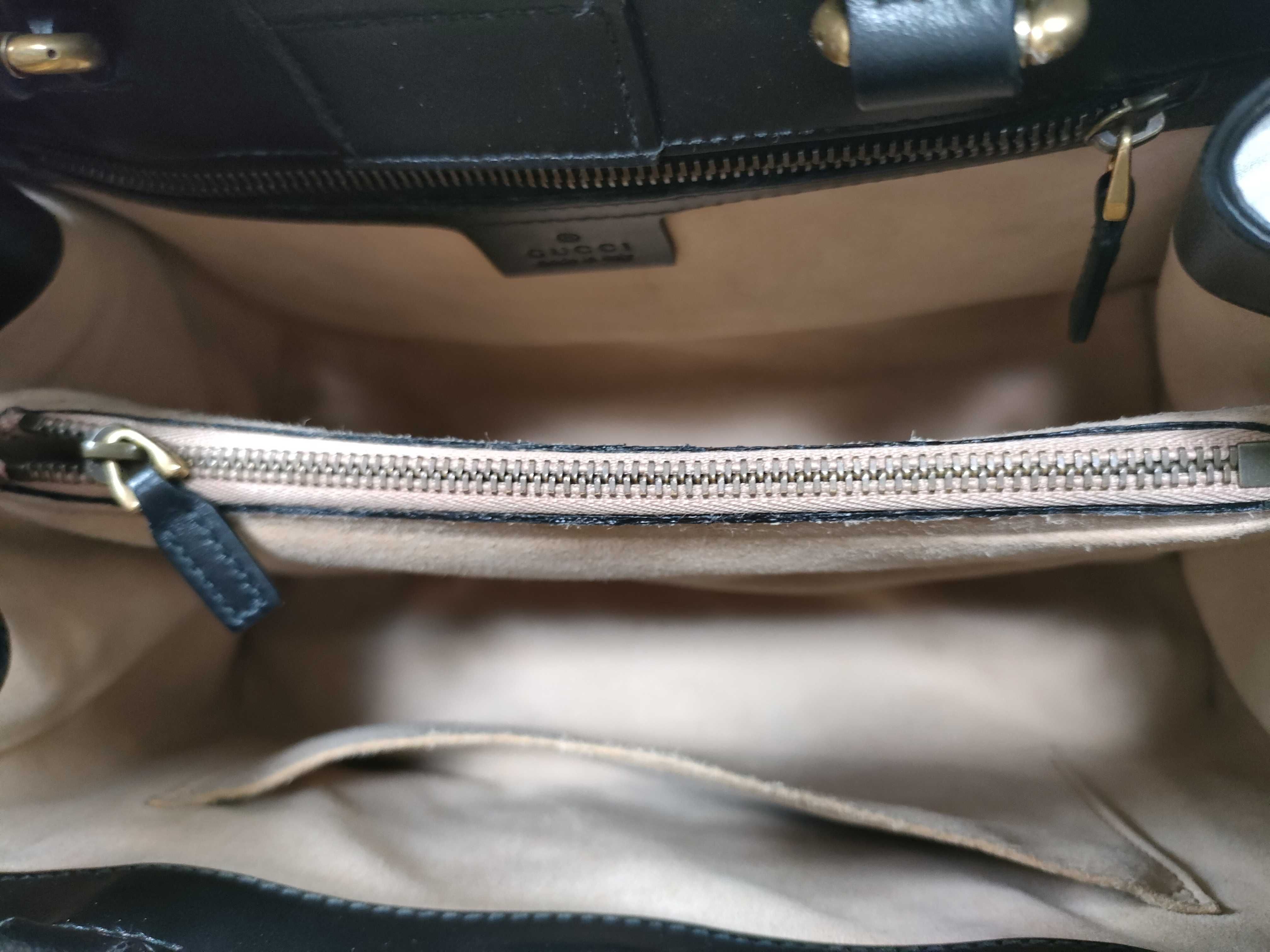 GG Marmont Quilted Leather Handbag Shoulder Bag Black with Serial Card — view 8