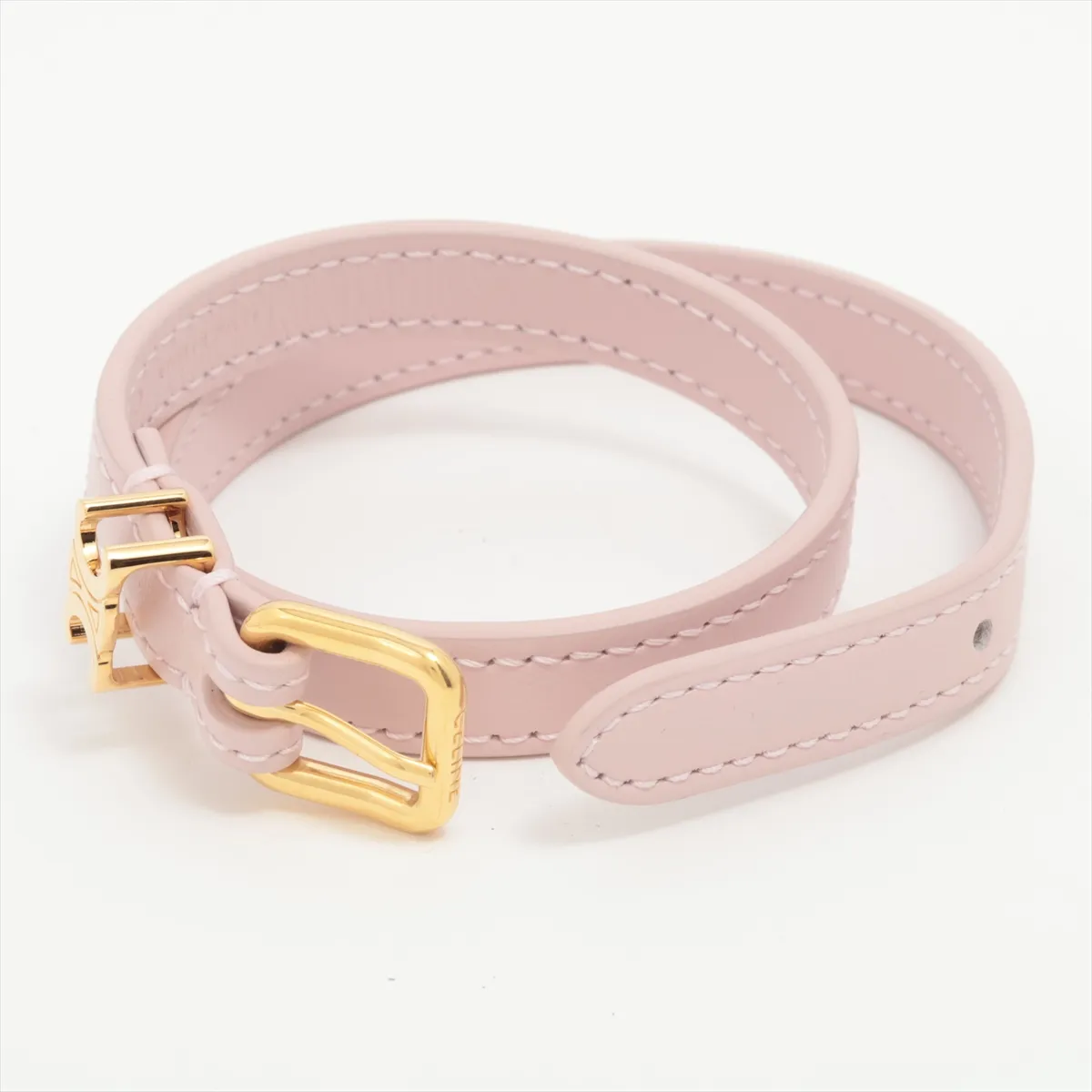 Triomphe Bracelet C1 GP×Leather Gold×Pink — view 5