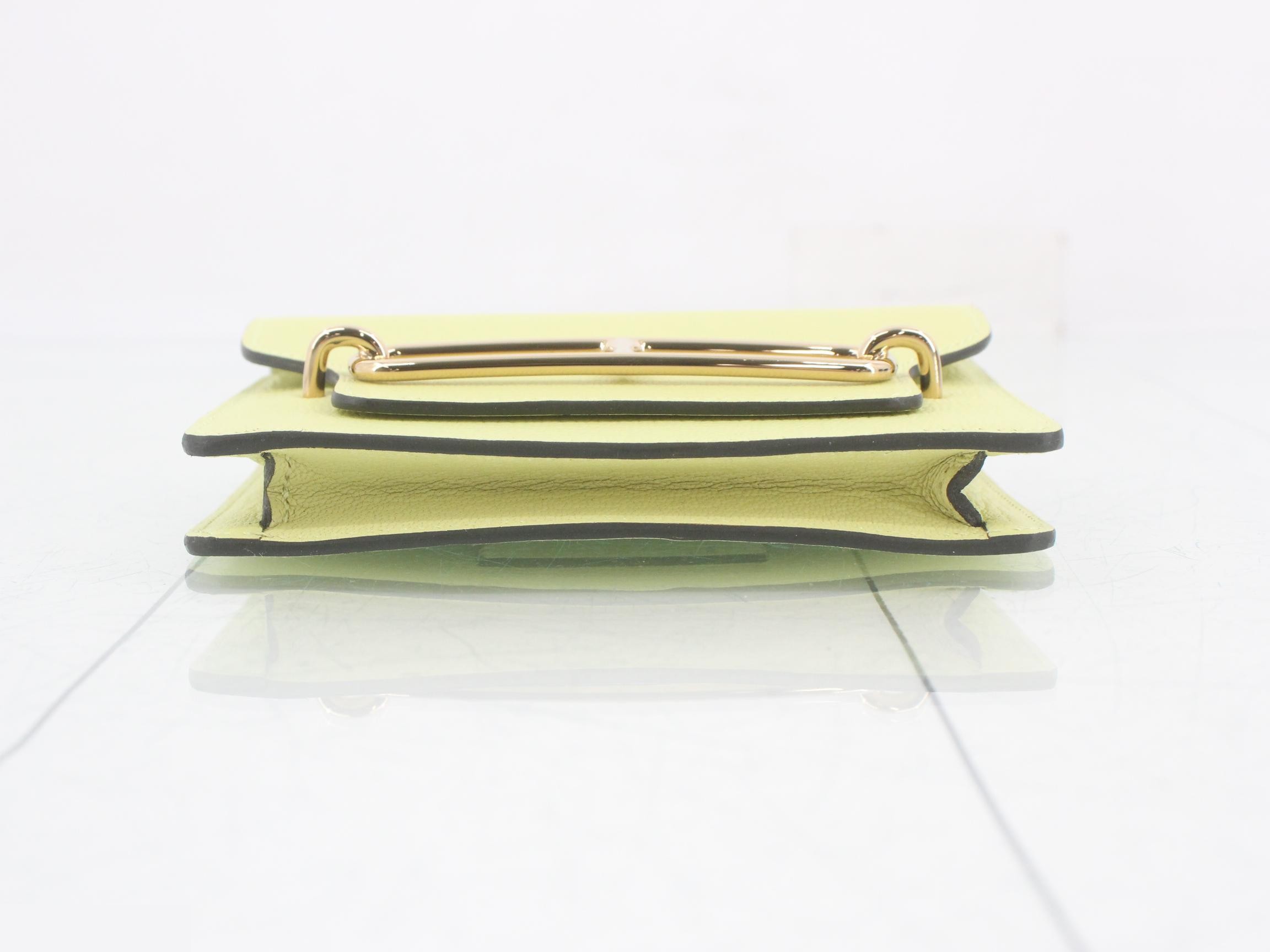 Lurislim Chevre leather, unused, B stamp, yellowish color. — view 3
