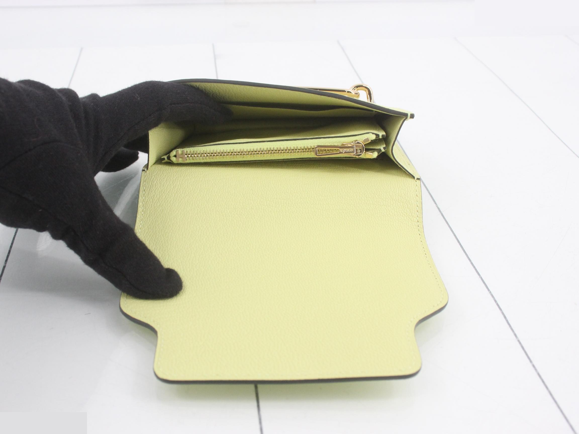 Lurislim Chevre leather, unused, B stamp, yellowish color. — view 4