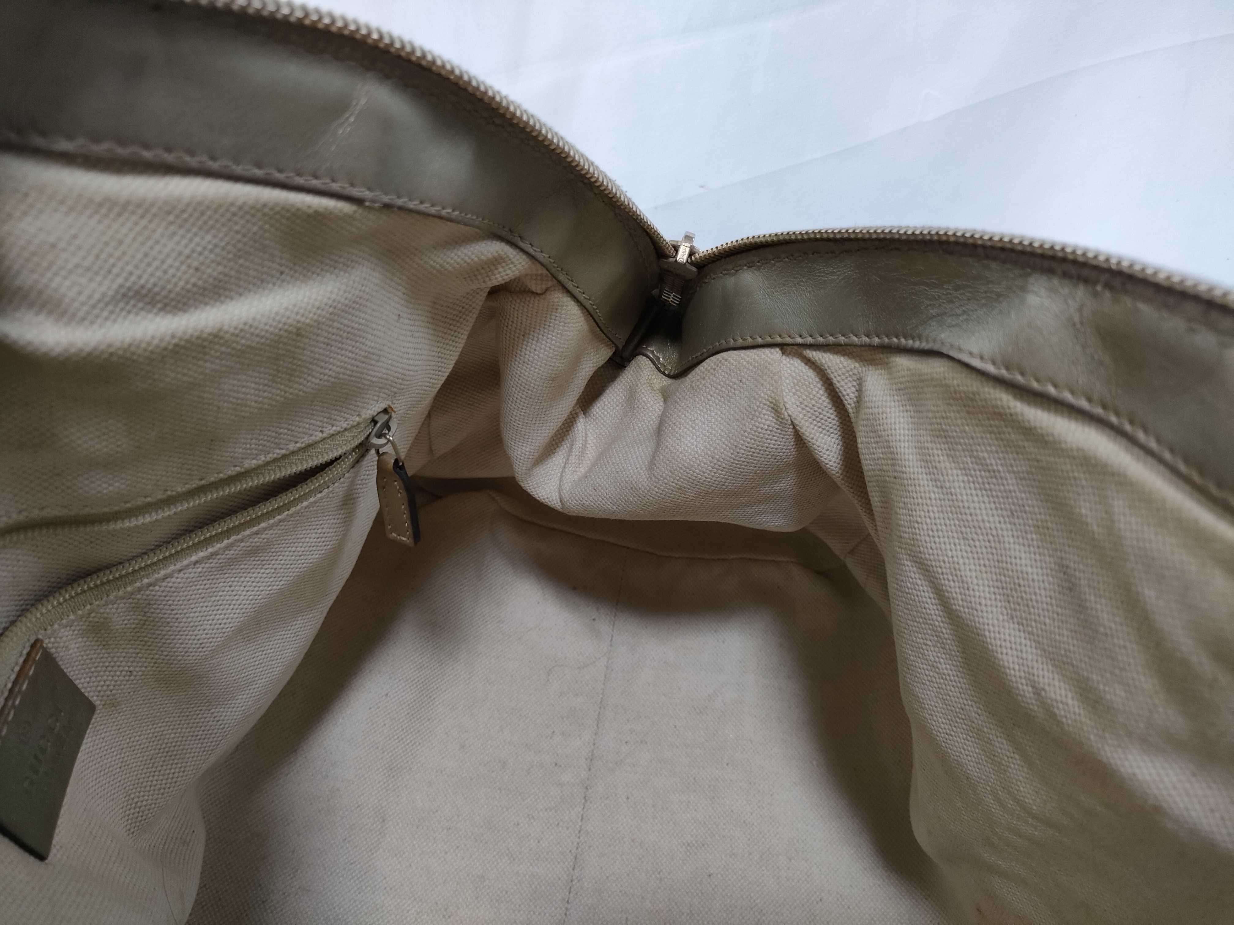 Gold Leather Dumpling Bag without Long Shoulder Strap (Handbag) — view 12