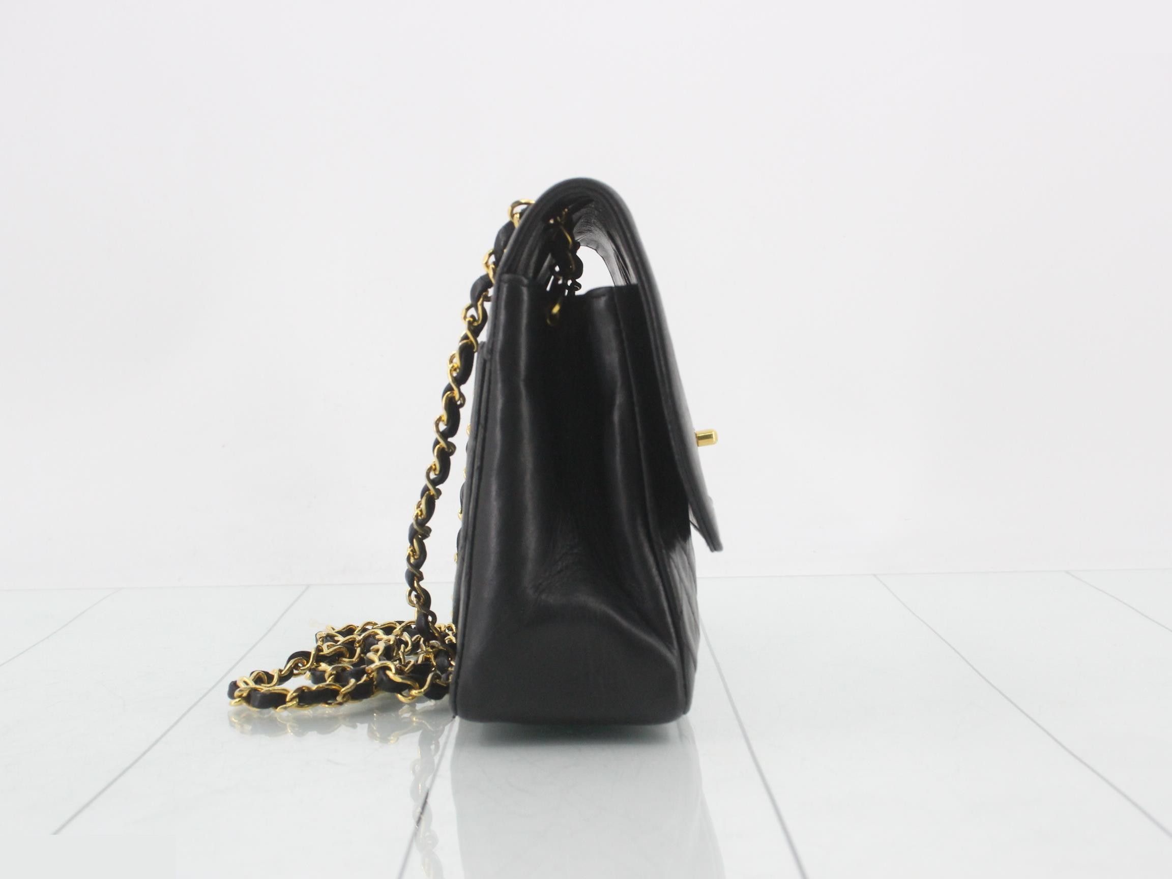 Matelassé Coco Mark Lambskin Chain Shoulder Bag with Pouch — view 4