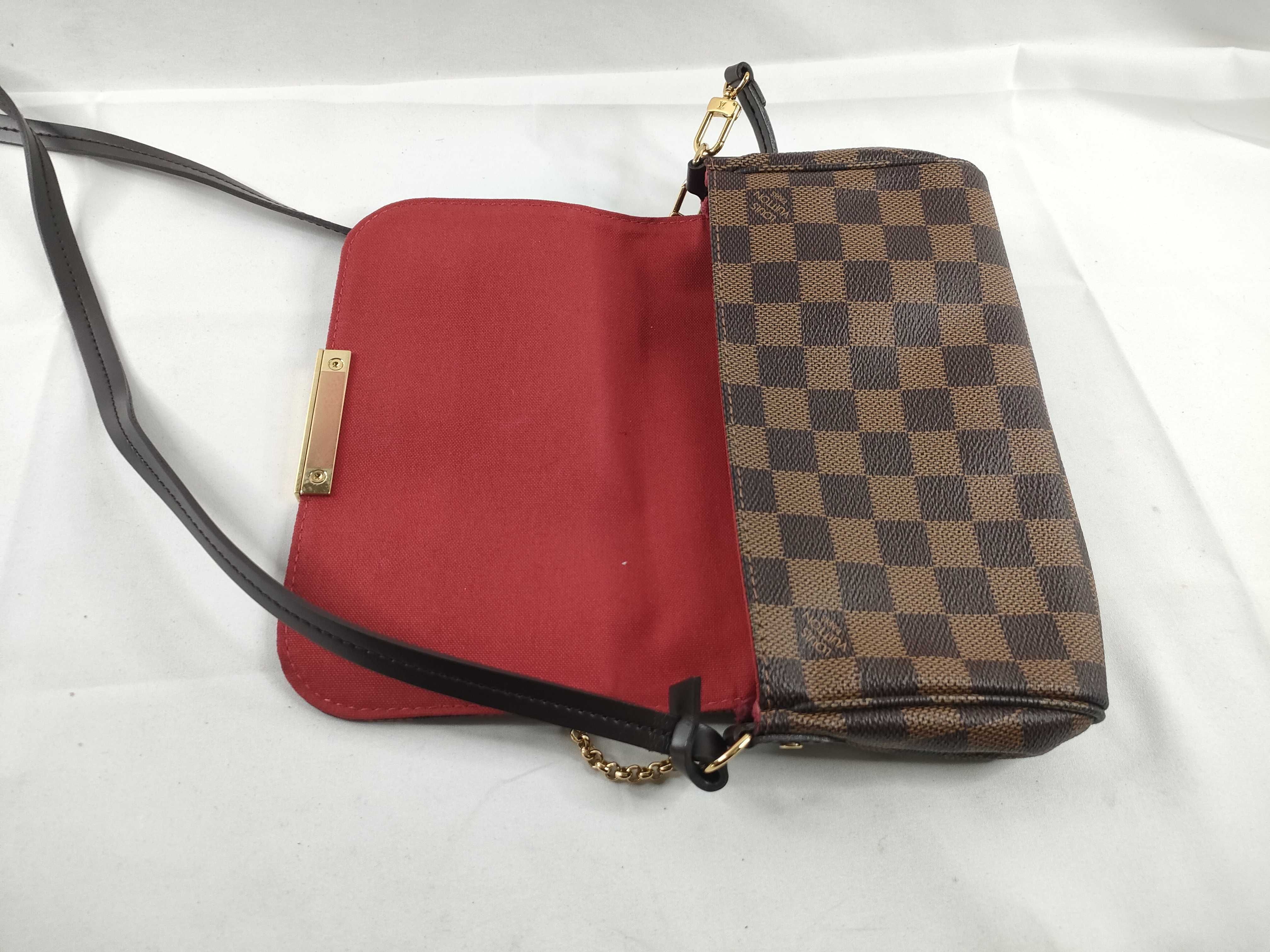 Damier MY-Damier Favorite PM N41276 Brown - Grade BC Shoulder Bag — view 9