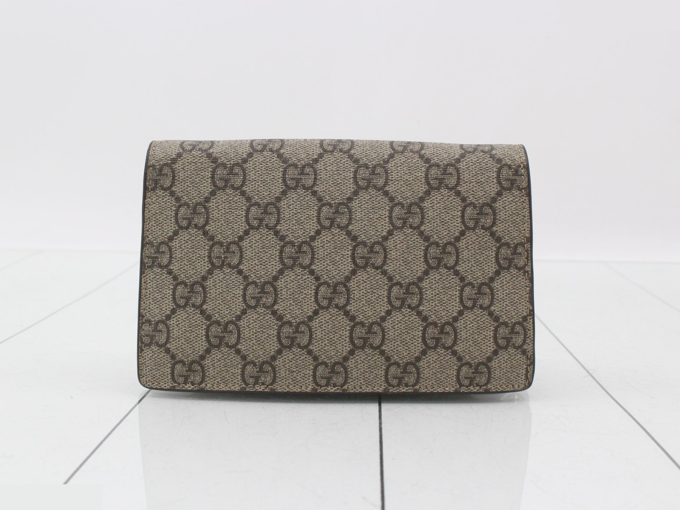 Dionysus Super Mini GG Supreme Suede Chain Shoulder Bag — view 2