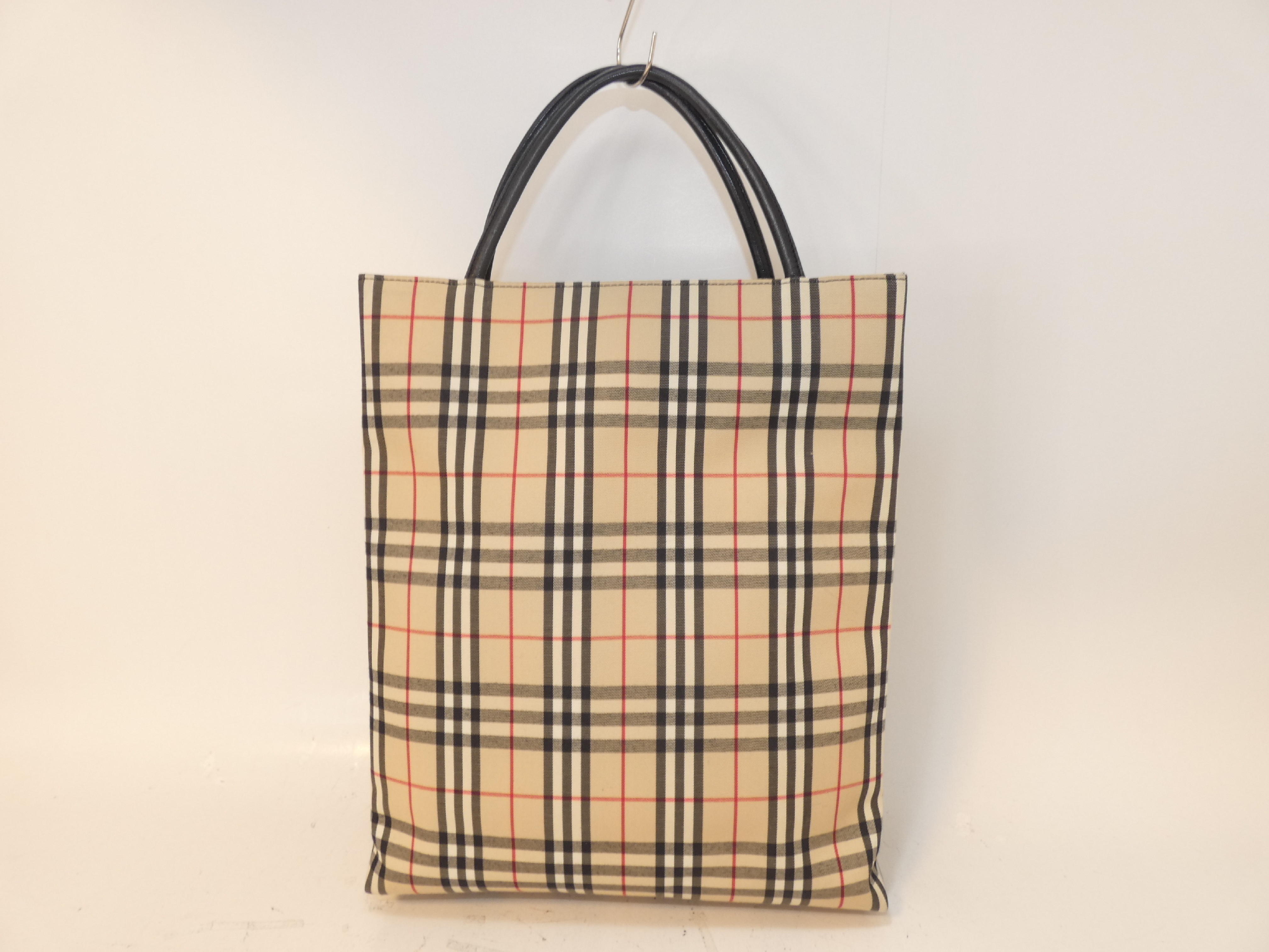 Nova Check Canvas Tote Bag