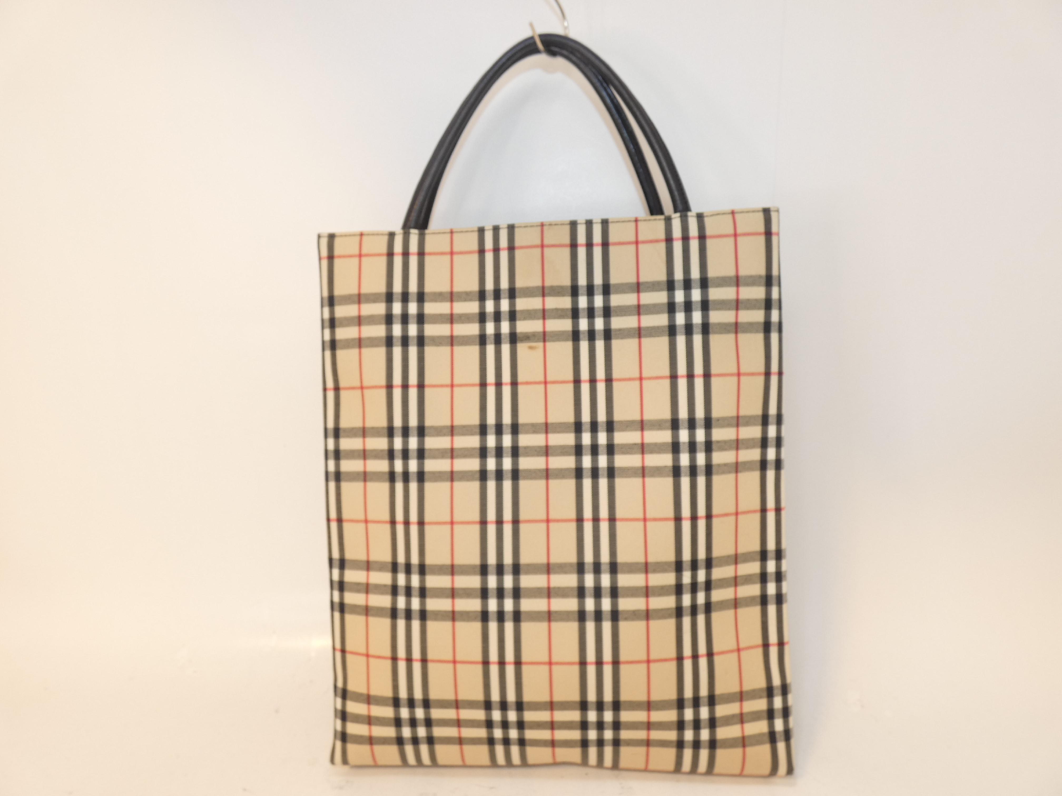 Nova Check Canvas Tote Bag — view 2