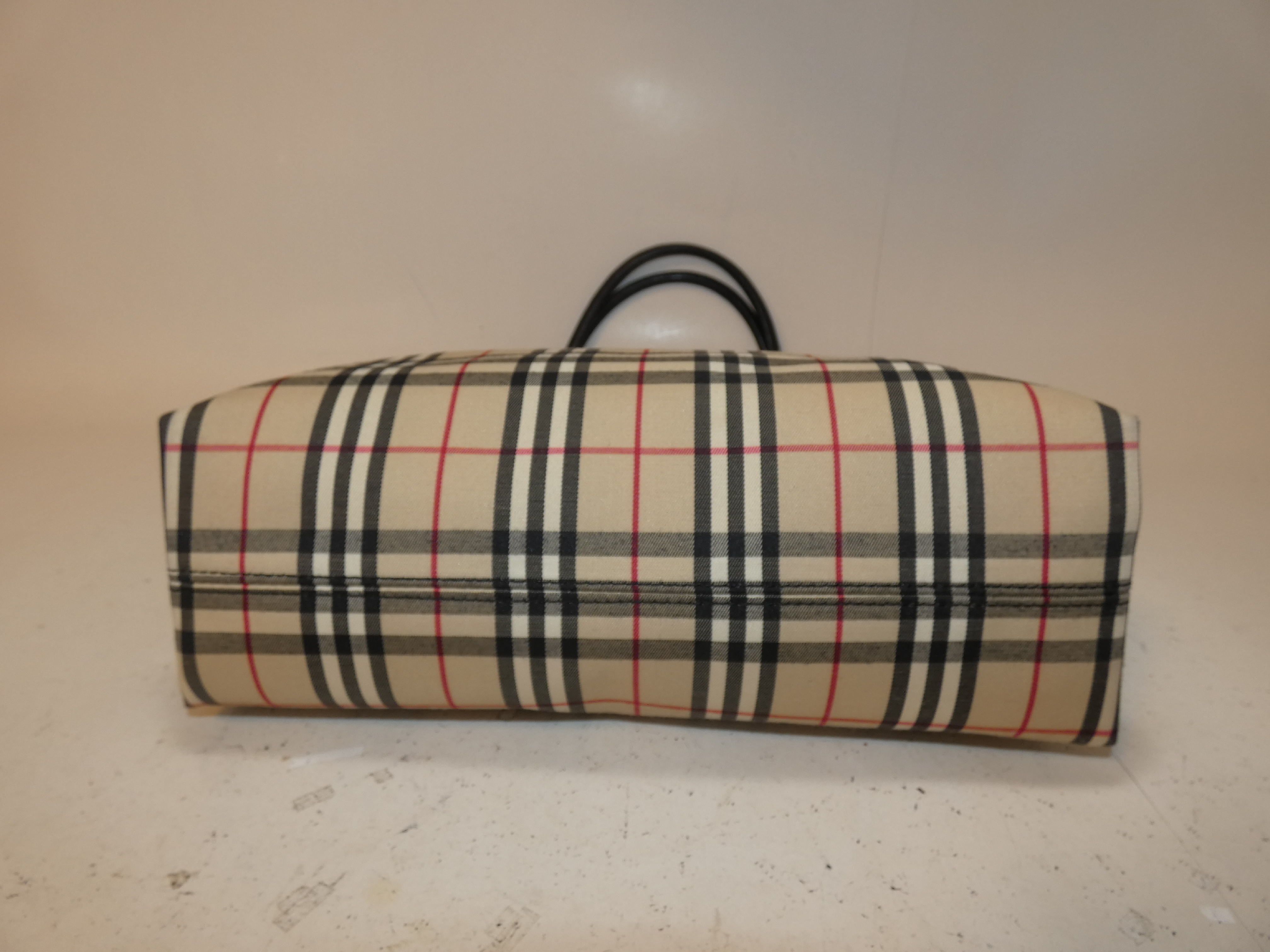 Nova Check Canvas Tote Bag — view 6
